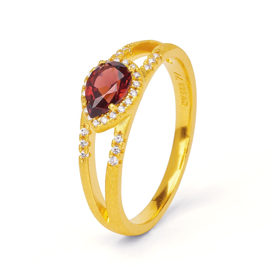 BERND WOLF Antoinette Ring mit Granat Größe 56 - 53141776-056