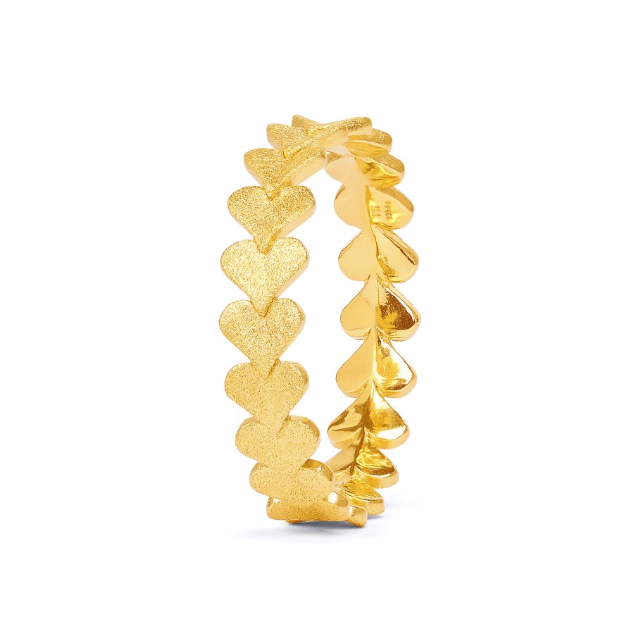 BERND WOLF Corasina Ring 24-Karat-goldplattiert - 5331004506-054