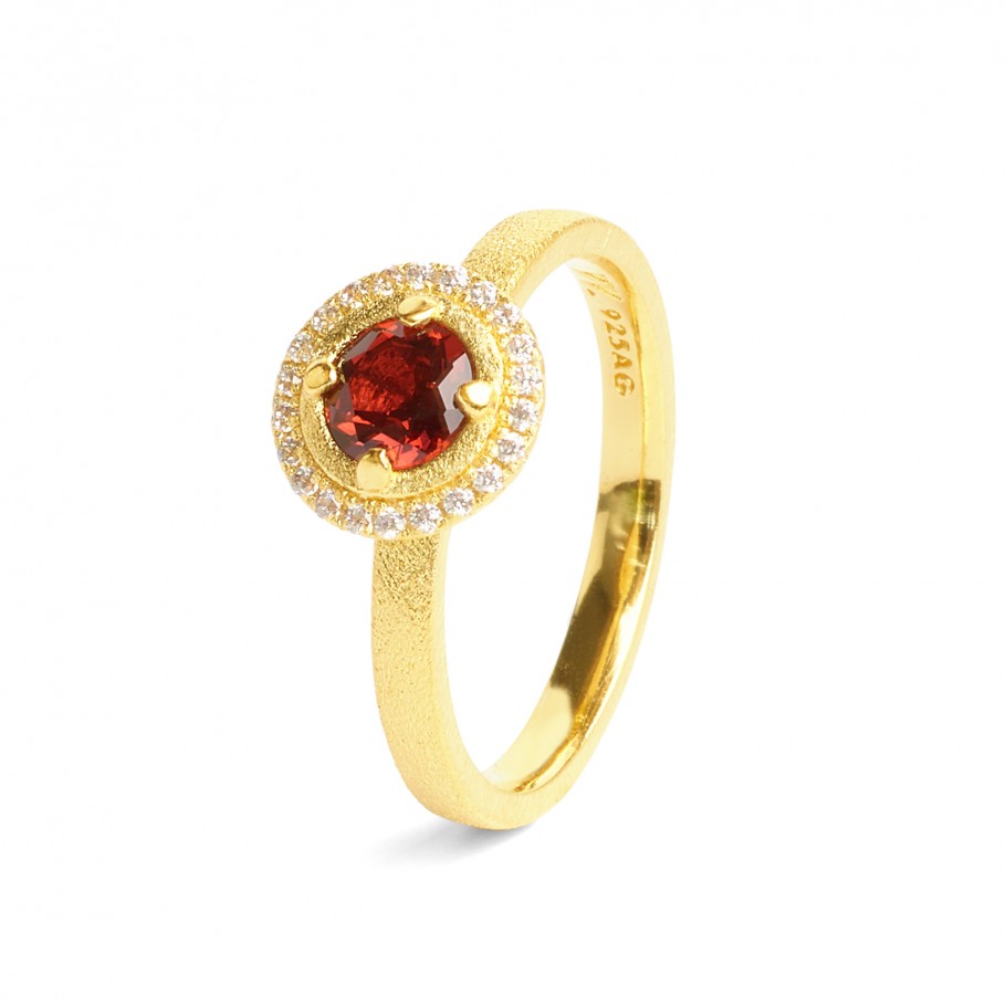 BERND WOLF Disenia Ring mit Granat Größe 56 - 52219776-056