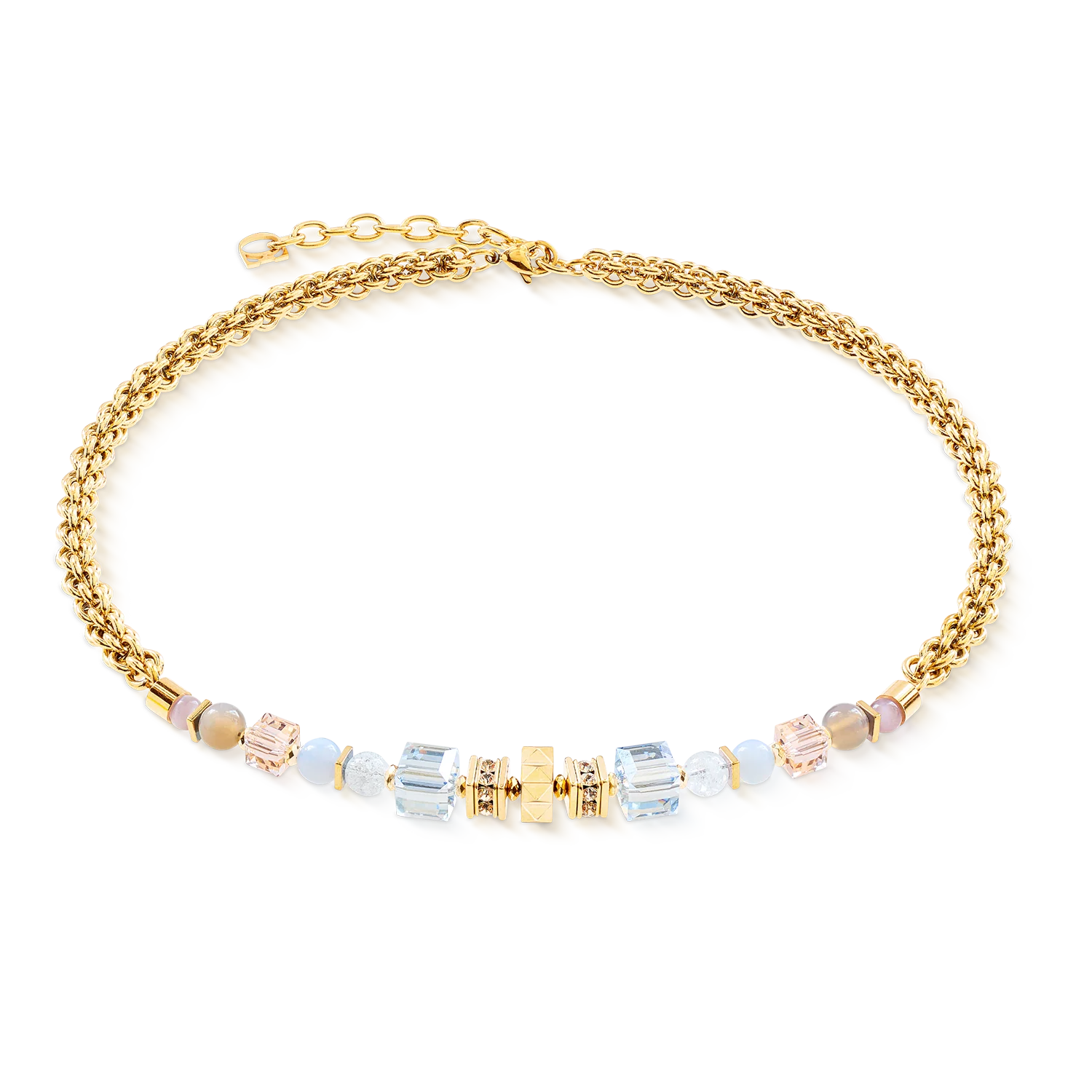 COEUR DE LION Halskette Cube Nexus gold-pastell 302210.1038.0