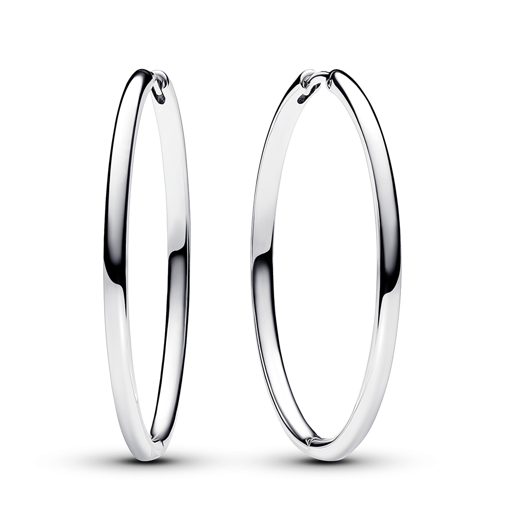 Sterling silver hoop earrings