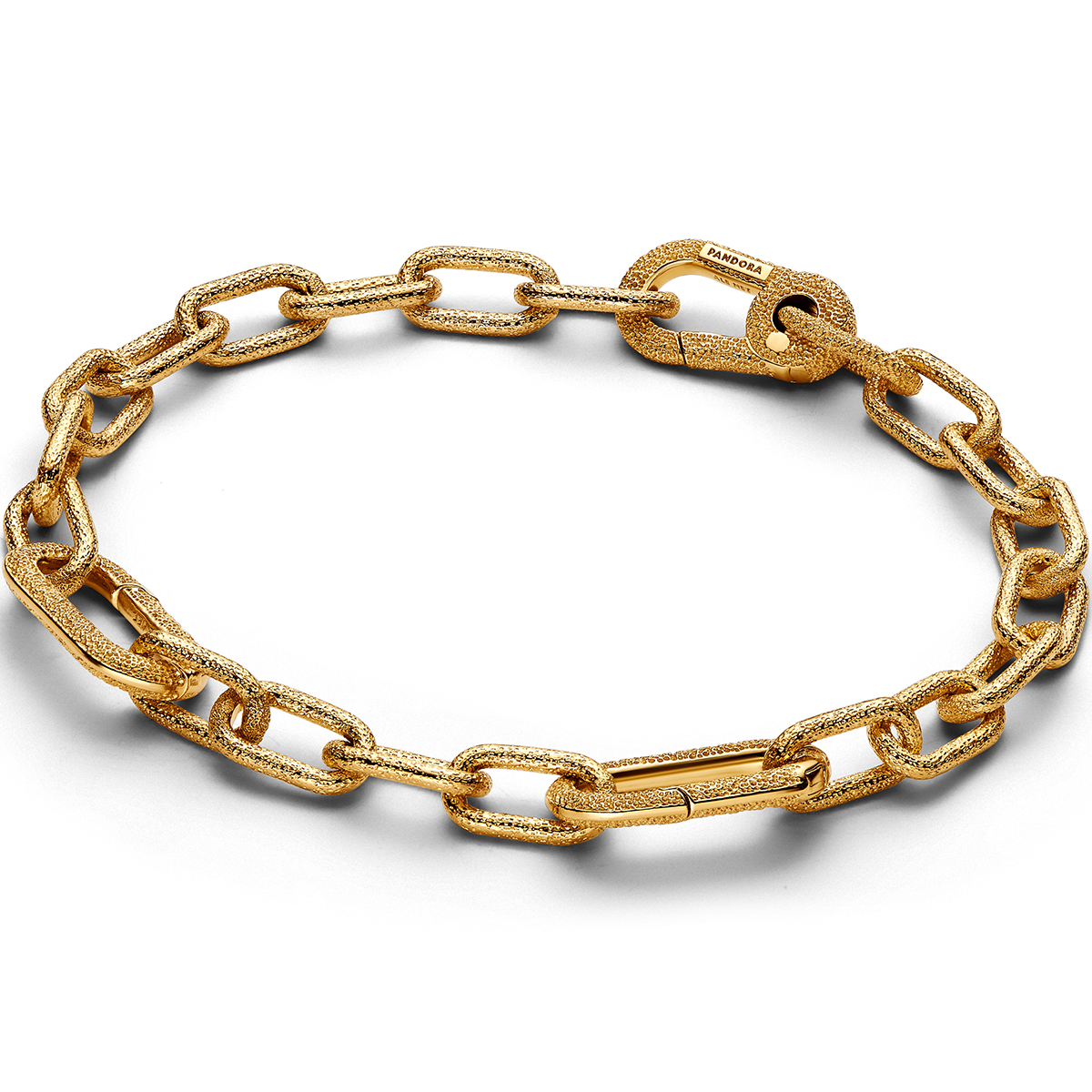 PANDORA Kettenarmband mit kleinen Kettengliedern 14 Karat Vergoldung 563829C00