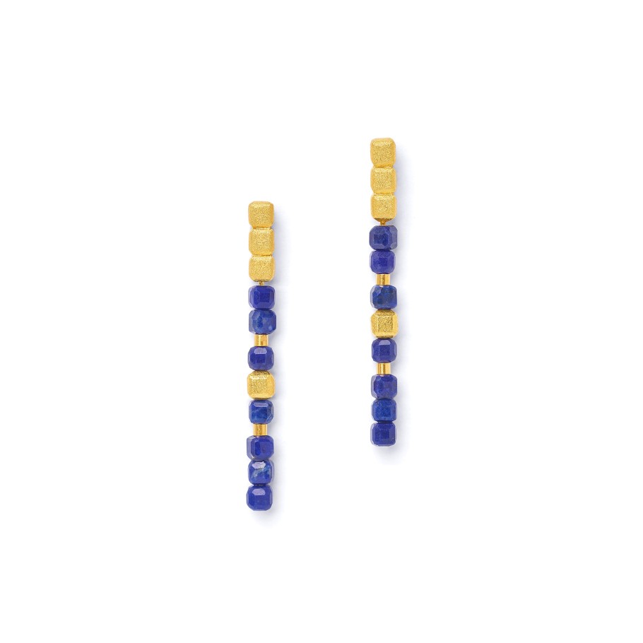 BERND WOLF Cuseni Ohrhänger mit Lapislazuli - 1510003236