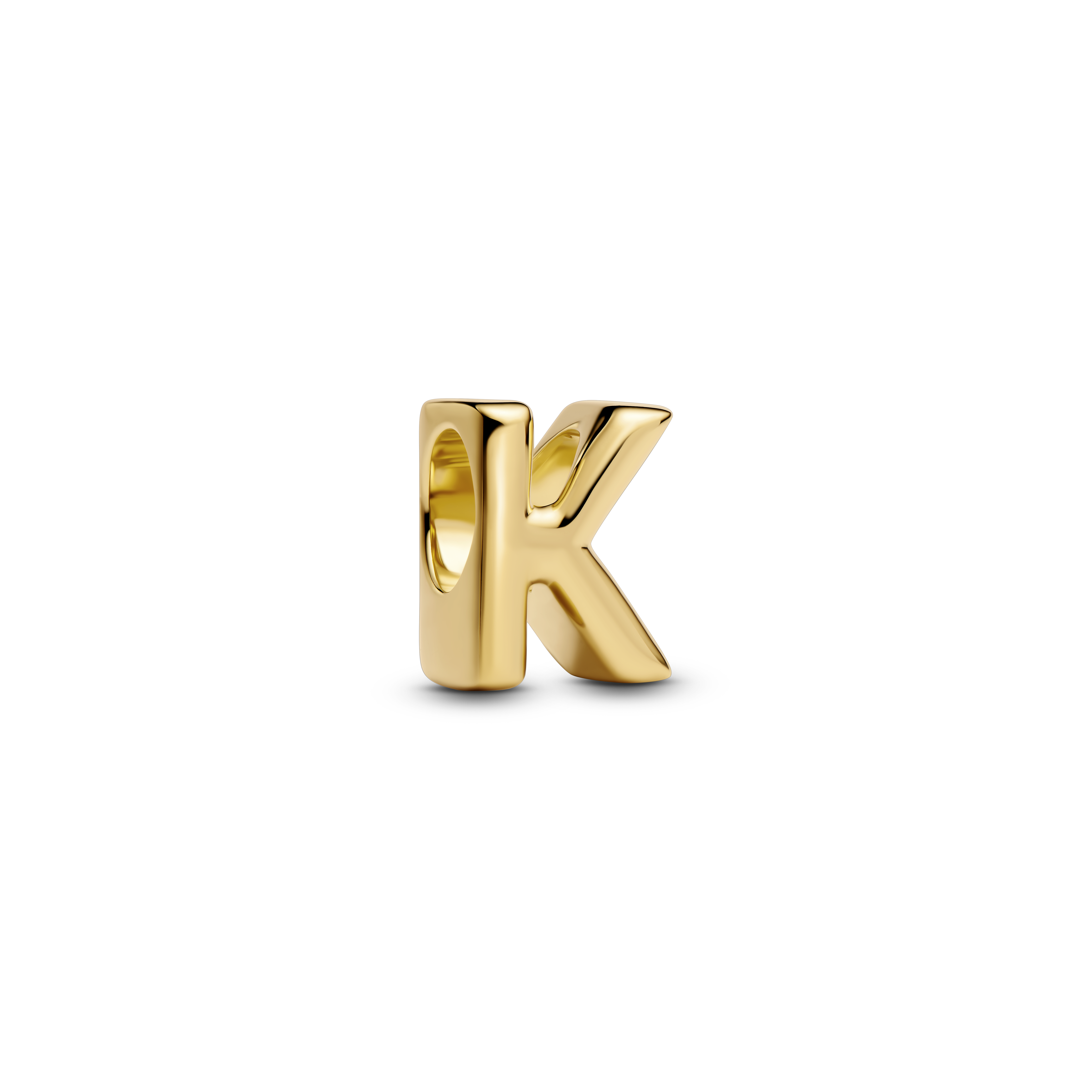 PANDORA Letter Buchstabe K Charm 14k vergoldet 763957C00
