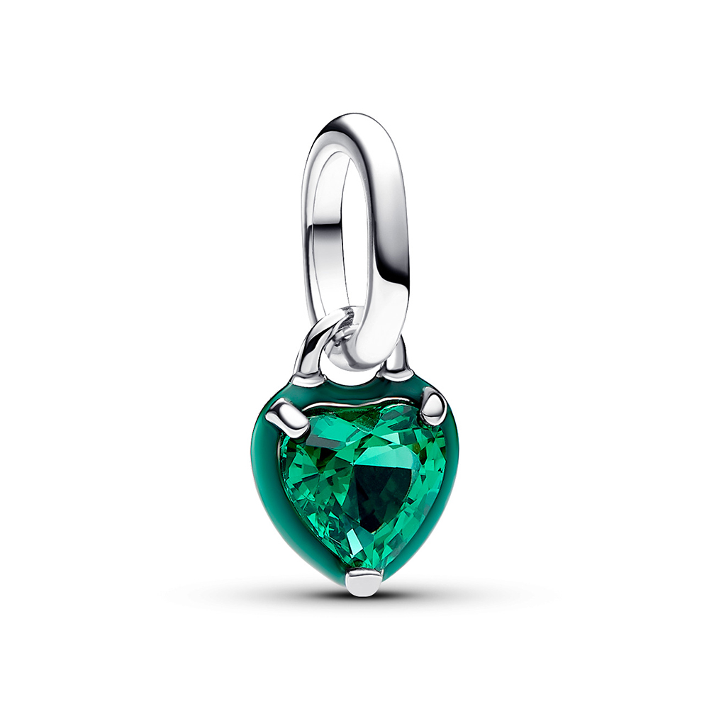 Pandora ME Grünes Chakra-Herz Mini-Charm-Anhänger793042C03