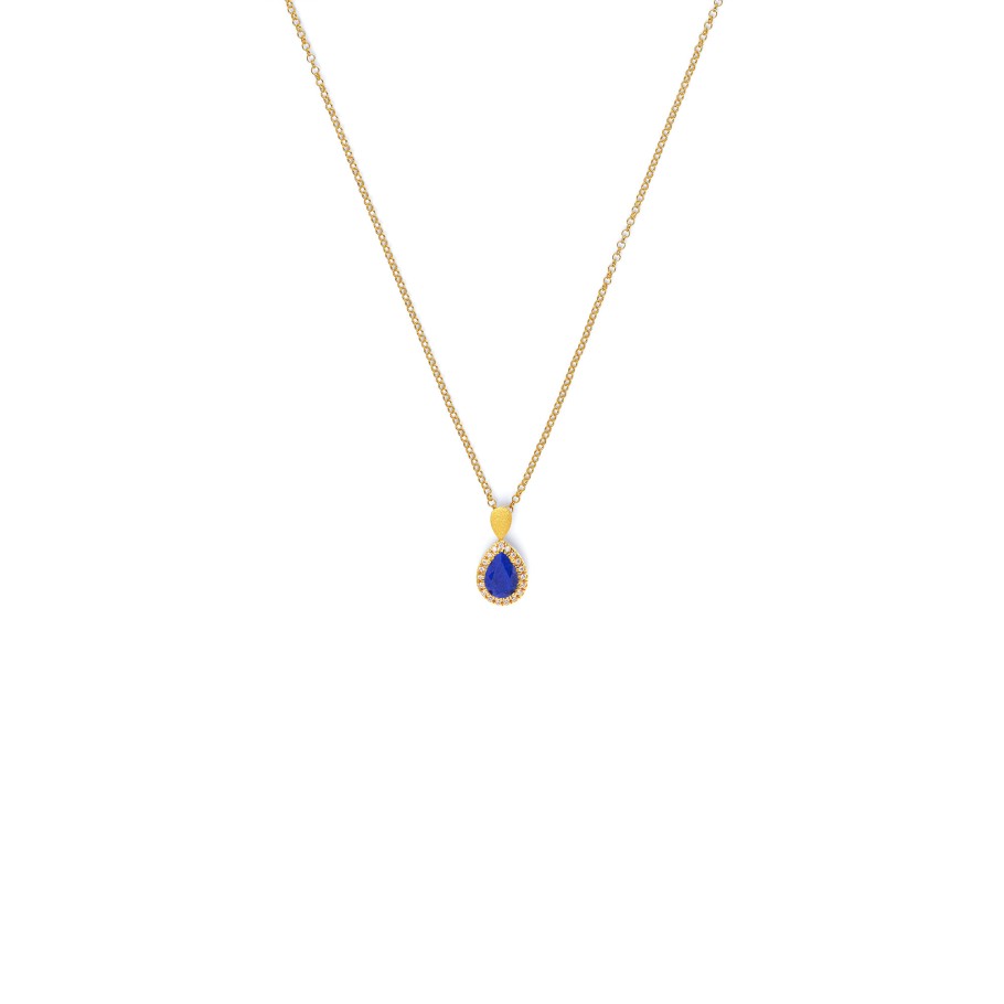 BERND WOLF Antoinette Kette mit Lapislazuli 45 cm - 8611008236-V45