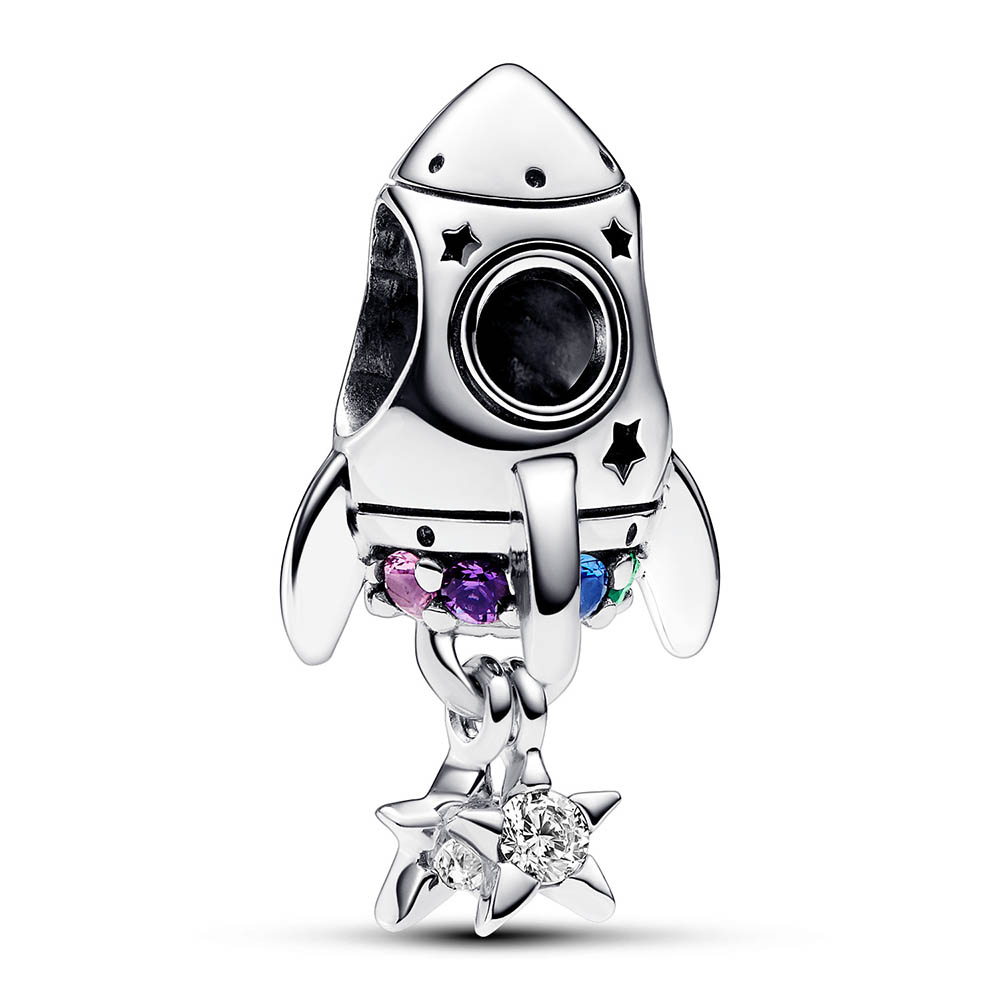 Weltraumliebe Raketen-Charm PANDORA Charm  792831C01