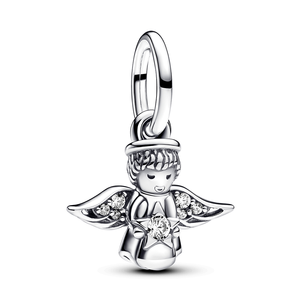 PANDORA Funkelnder Engel Charm-Anhänger  793598C01