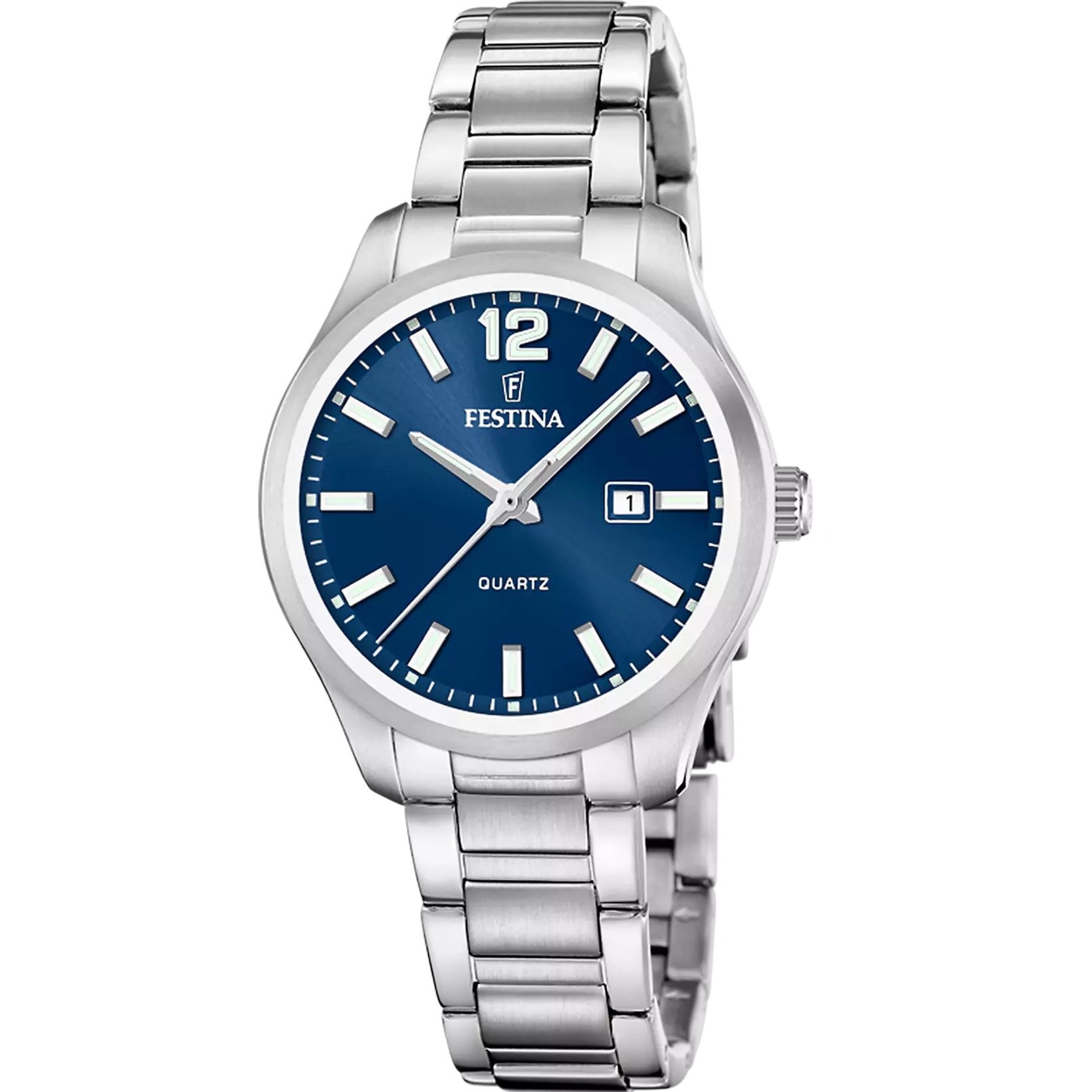 FESTINA Classic Bracelet Damenuhr Blau mit Edelstahlarmband - F20737/4