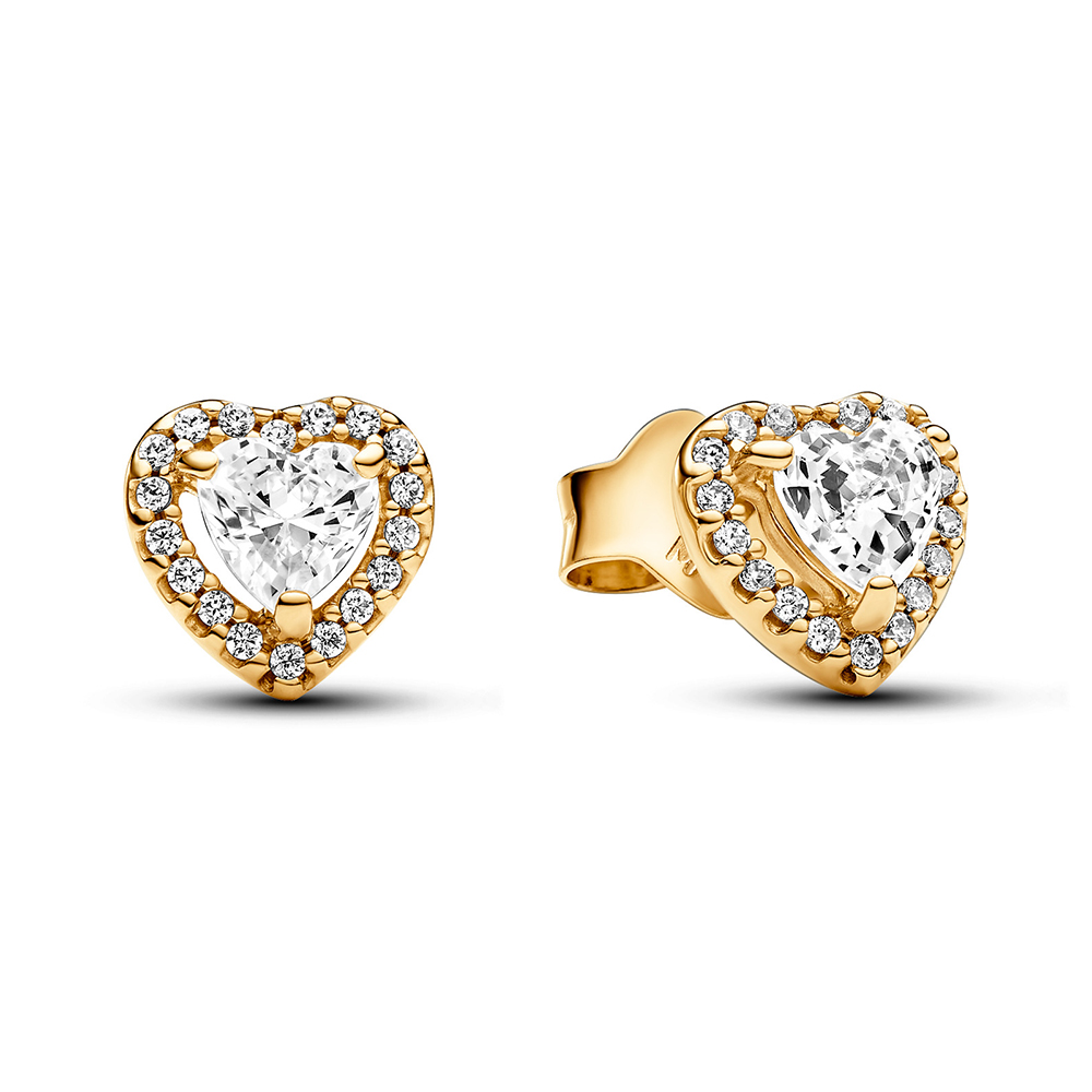 Funkelndes Erhabenes Herz Ohrringe 268427C01