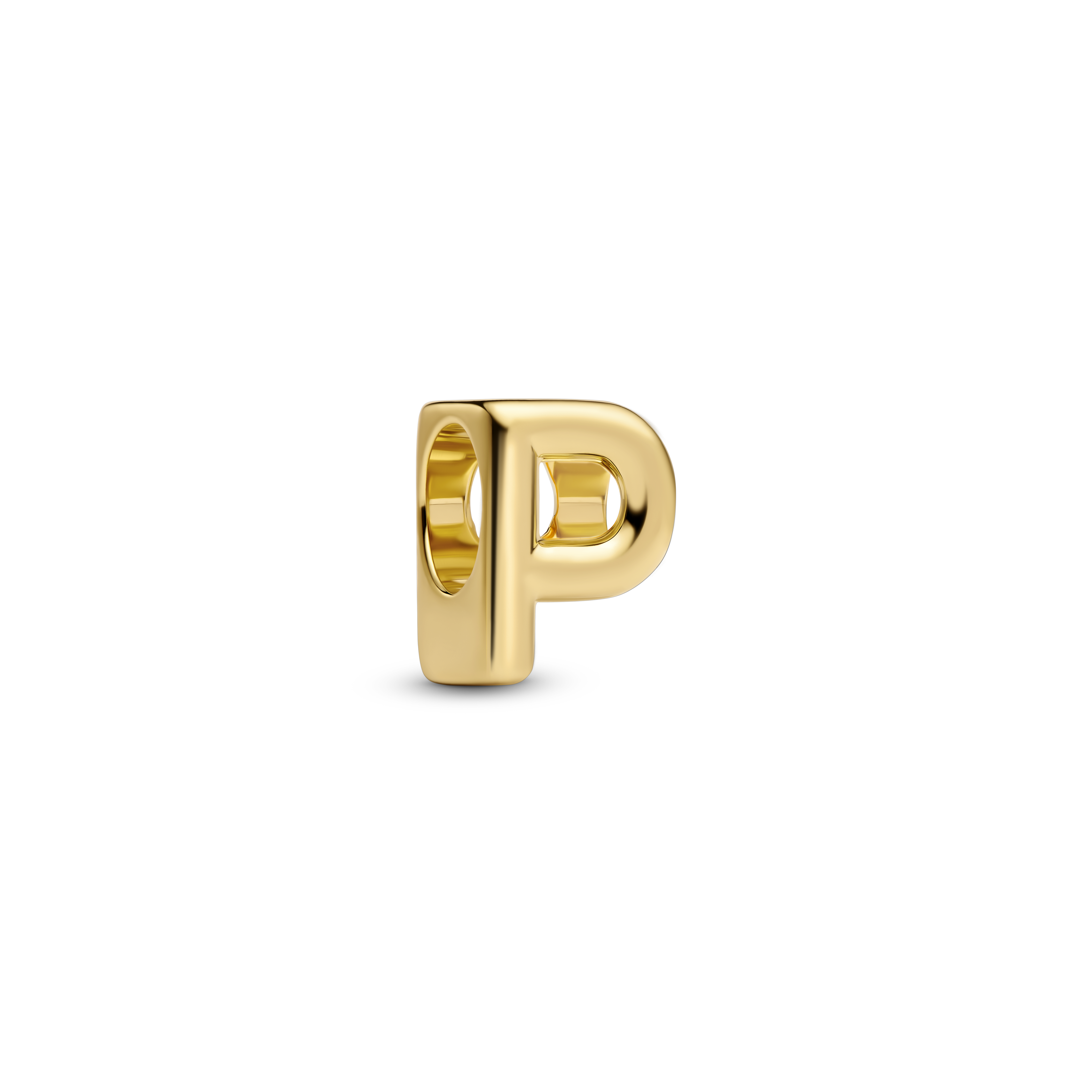 PANDORA Letter Buchstabe P Charm 14k vergoldet 763962C00