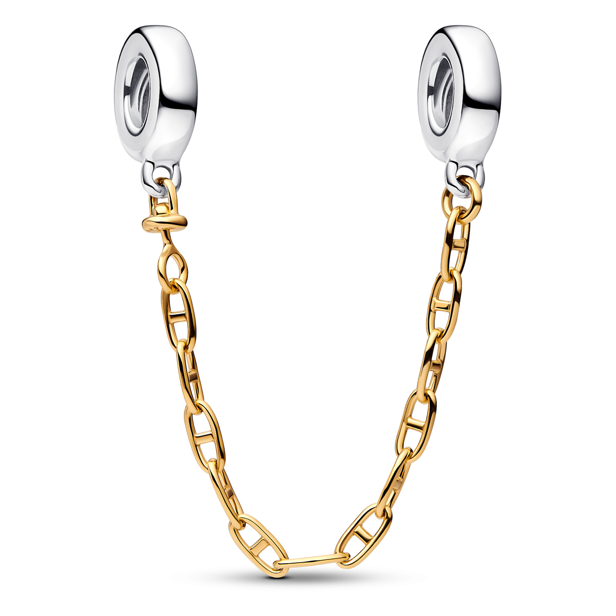 PANDORA Sicherheitskette mit verlängerten Gliedern Sterling-Silber, 14 Karat Vergoldung 763904C00-05