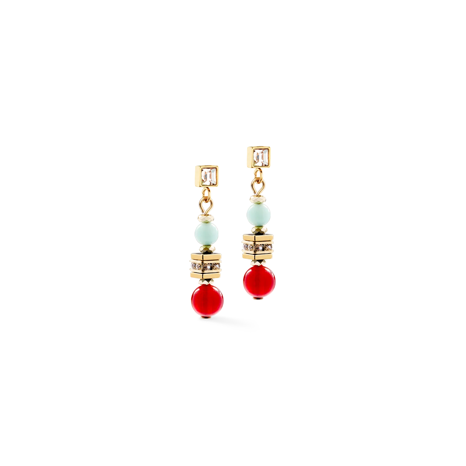 COEUR DE LION Ohrringe Shape Mix Nexus gold-multicolor 302321.1516.0