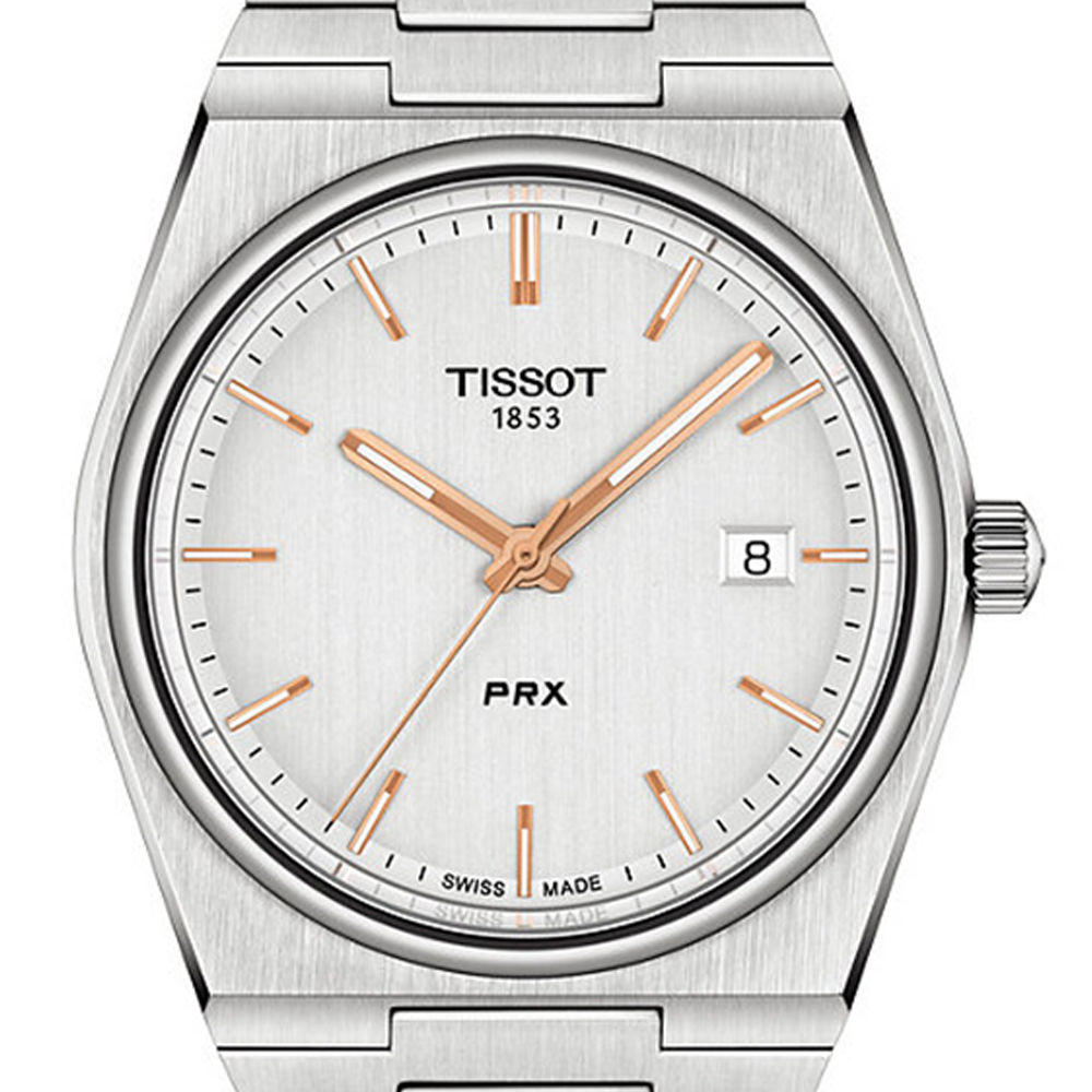TISSOT Retro Herrenuhr PRX T1374101103100