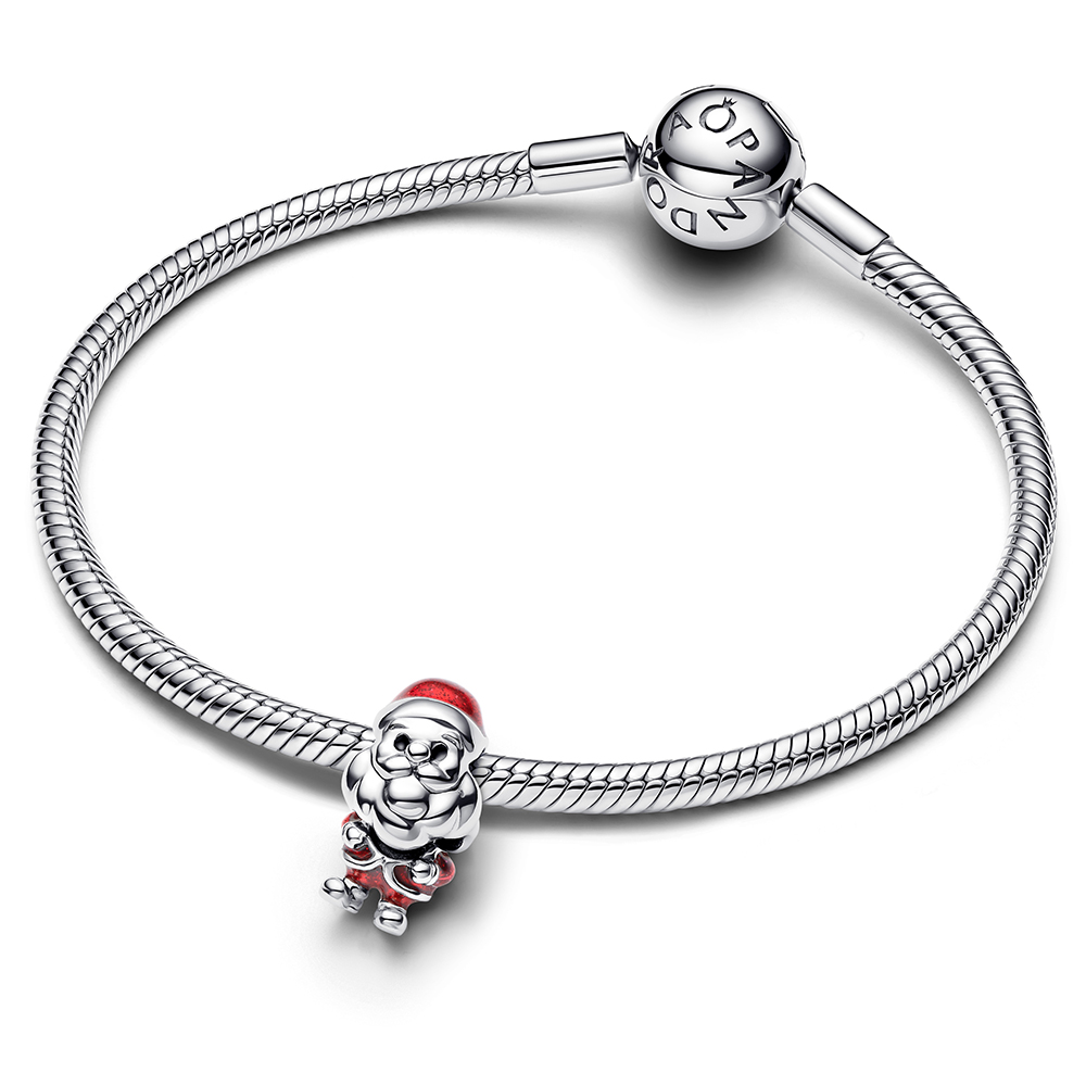 PANDORA Verspieltes Weihnachtsmann Charm 793593C01