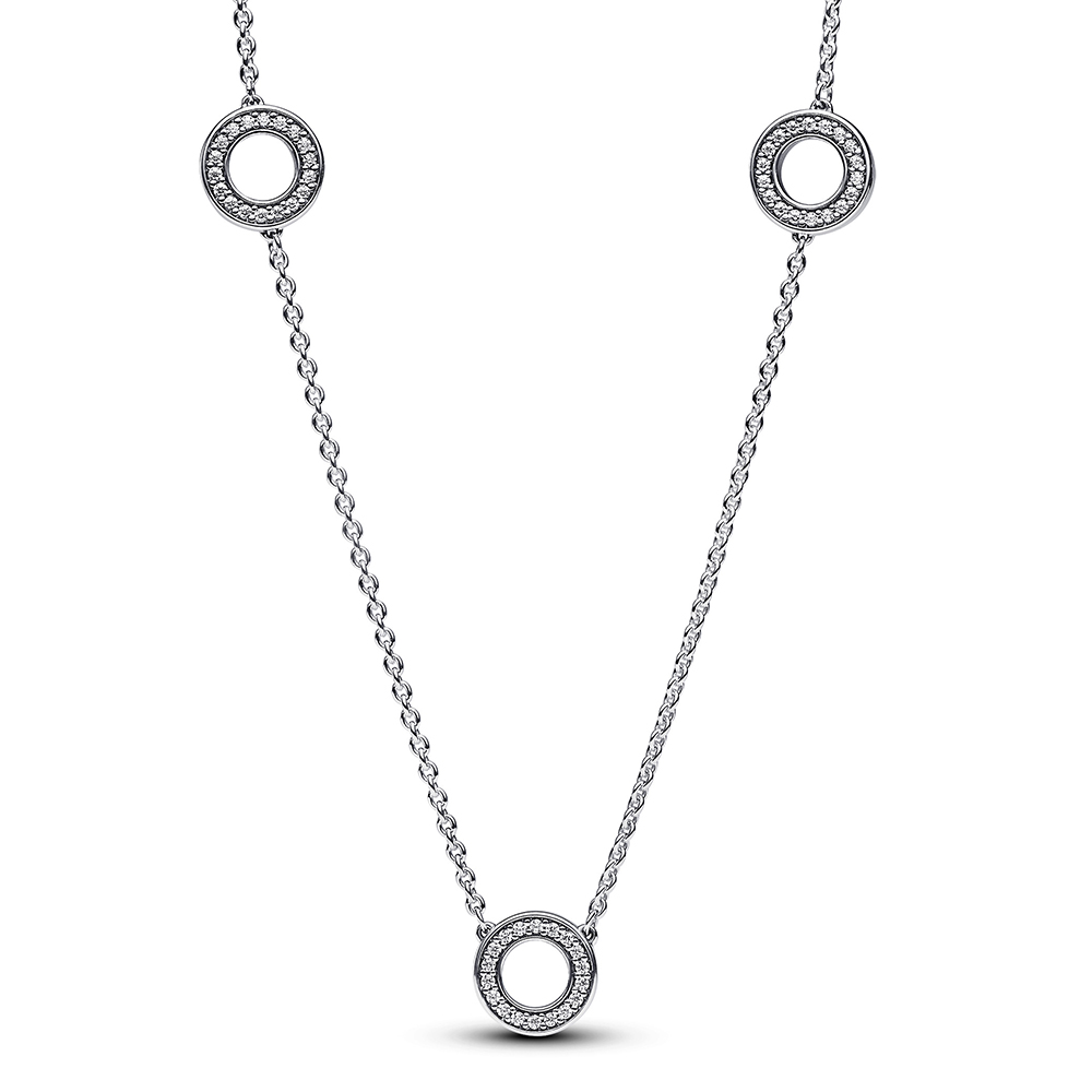 Pandora Pavé Kreise Halskette 393162C01-50