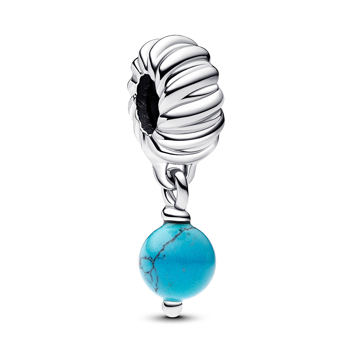 Türkisfarbener PANDORA Charm-Anhänger Sterling-Silber 793901C01