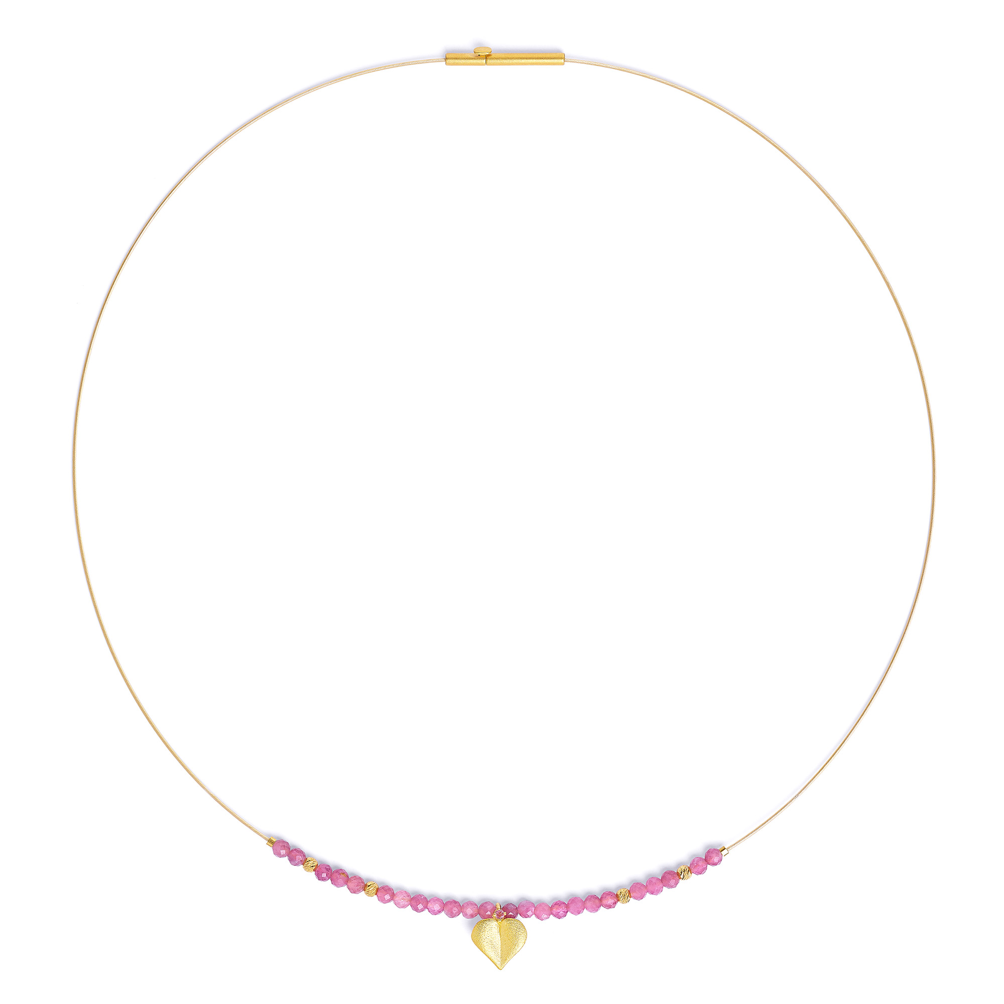BERND WOLF Halskette Coransa mit Turmalin Pink Gold - 8830009116-043