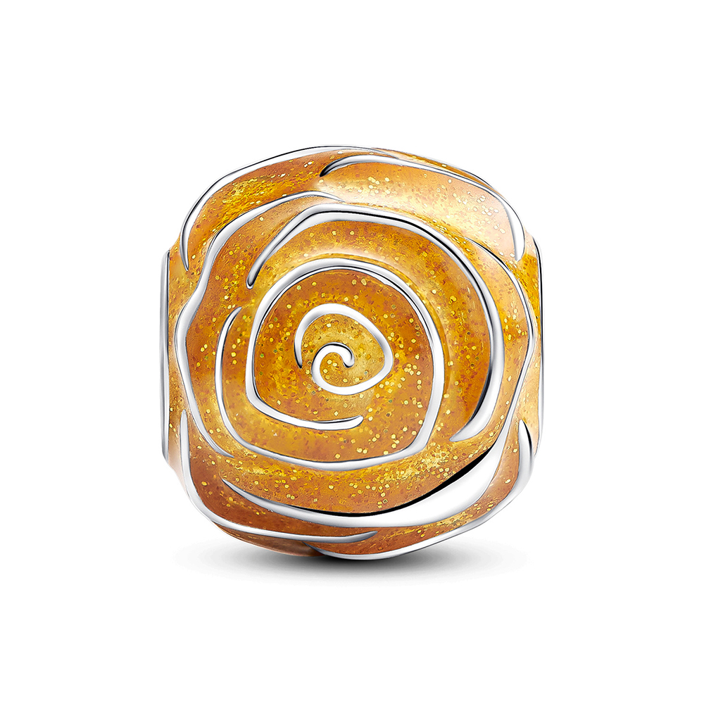 Pandora Yellow Rose in Bloom Charm 793212C02
