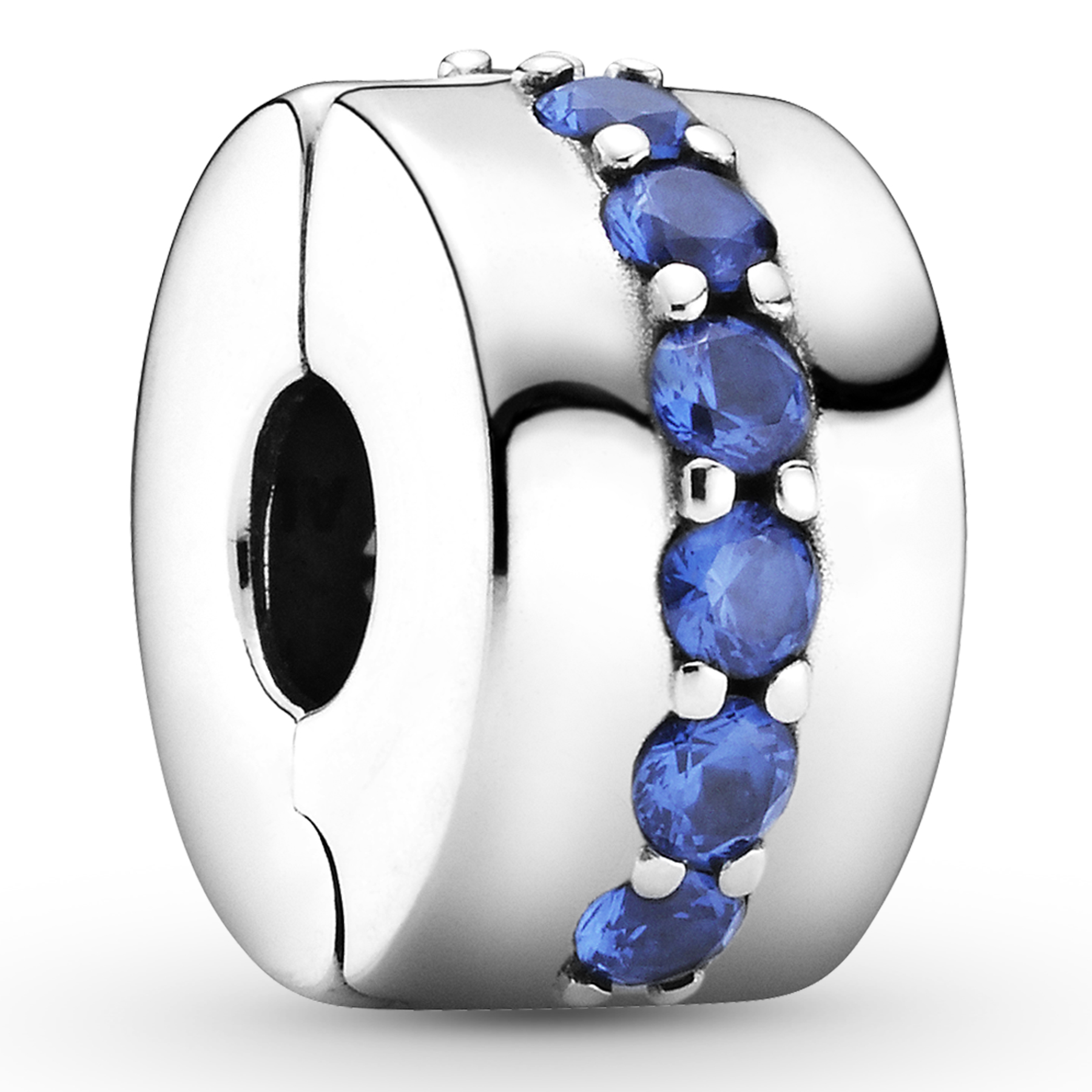 Blaues Funkelndes PANDORA Clip-Charm 791972C01