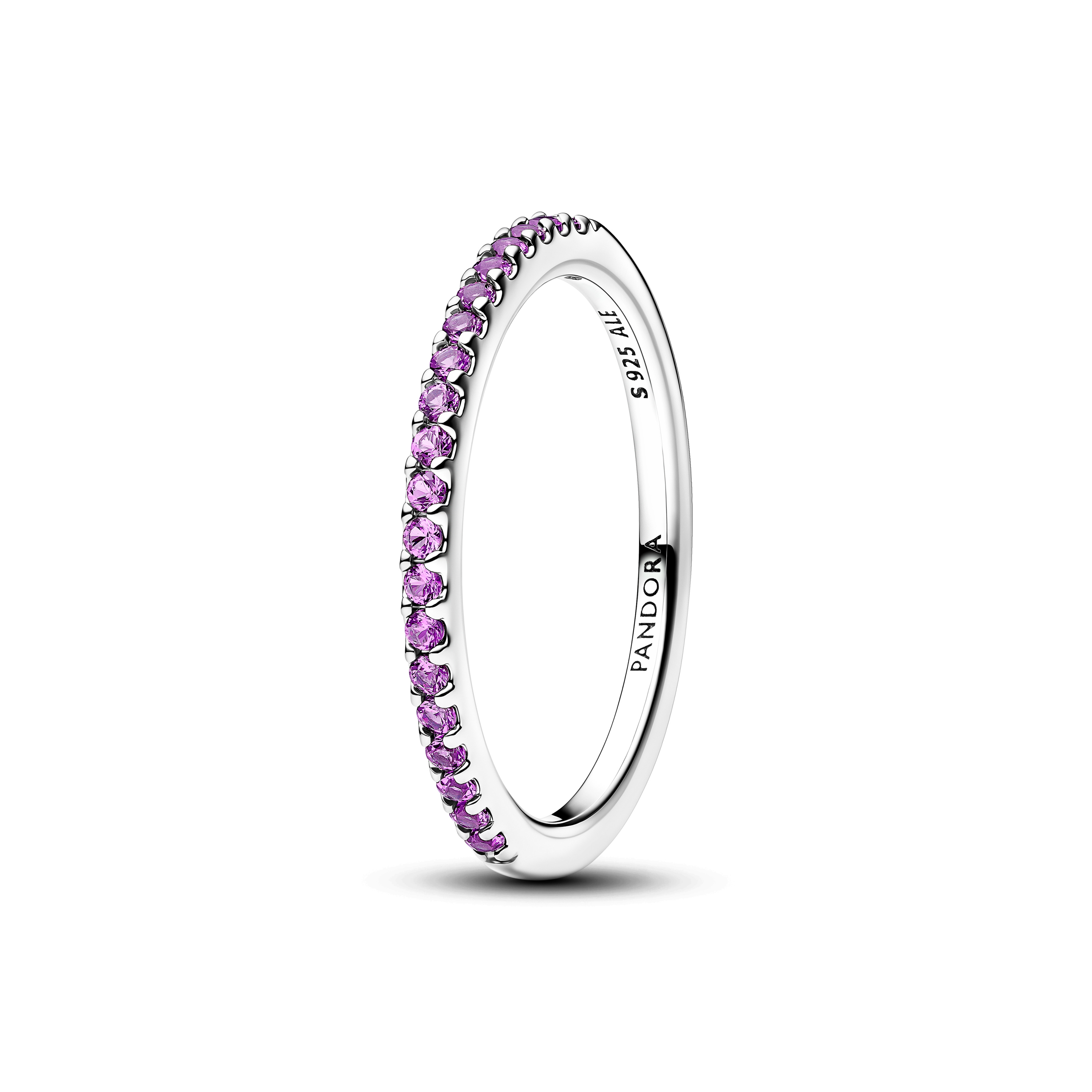PANDORA Funkelnder Violetter Halb-Ewigkeits-Bandring 192999C04-56
