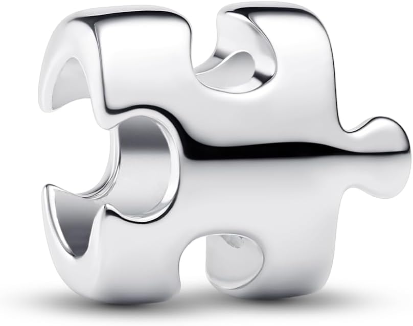 PANDORA Moments Puzzleteil Mini-Charm aus Sterling Silber, Kompatibel Moments, 794514C00