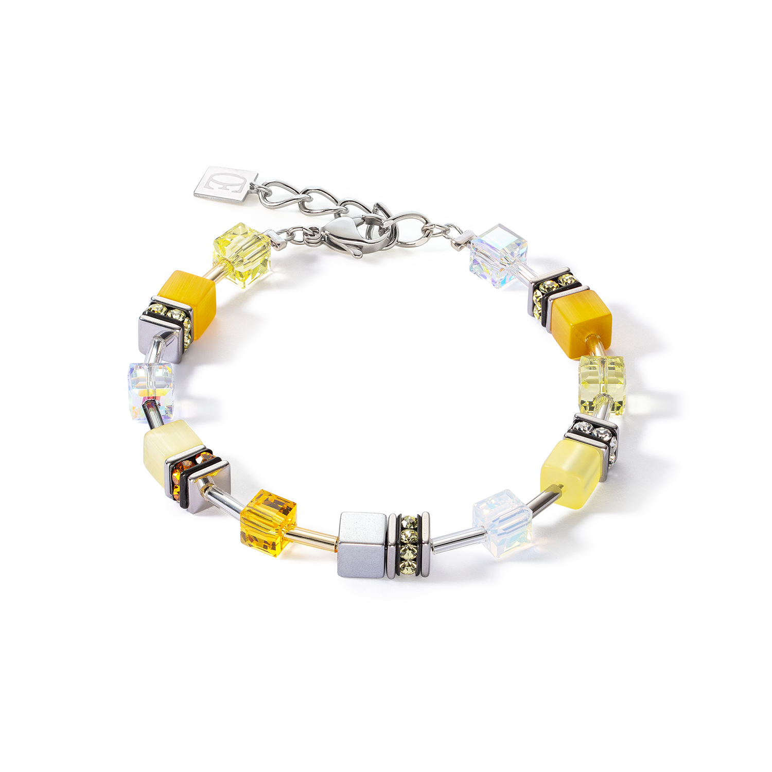 COEUR DE LION GeoCUBE Iconic Joyful Yellow Armband - 3339/30-0100