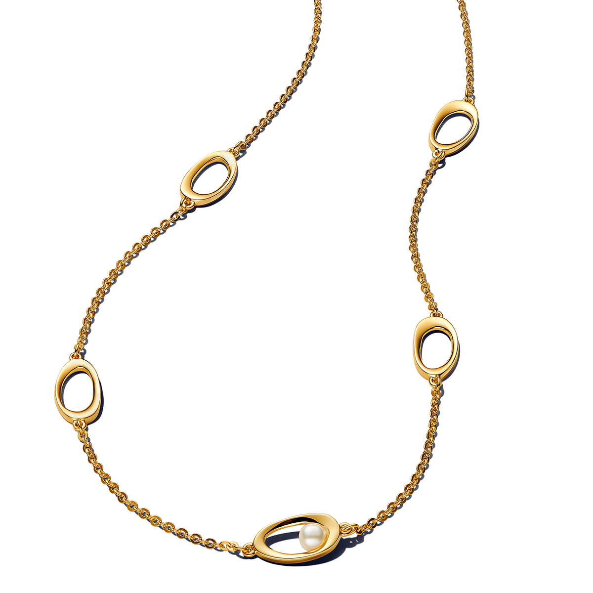 PANDORA SHINE Organisch Geformtes Oval Halskette 363883C01-45