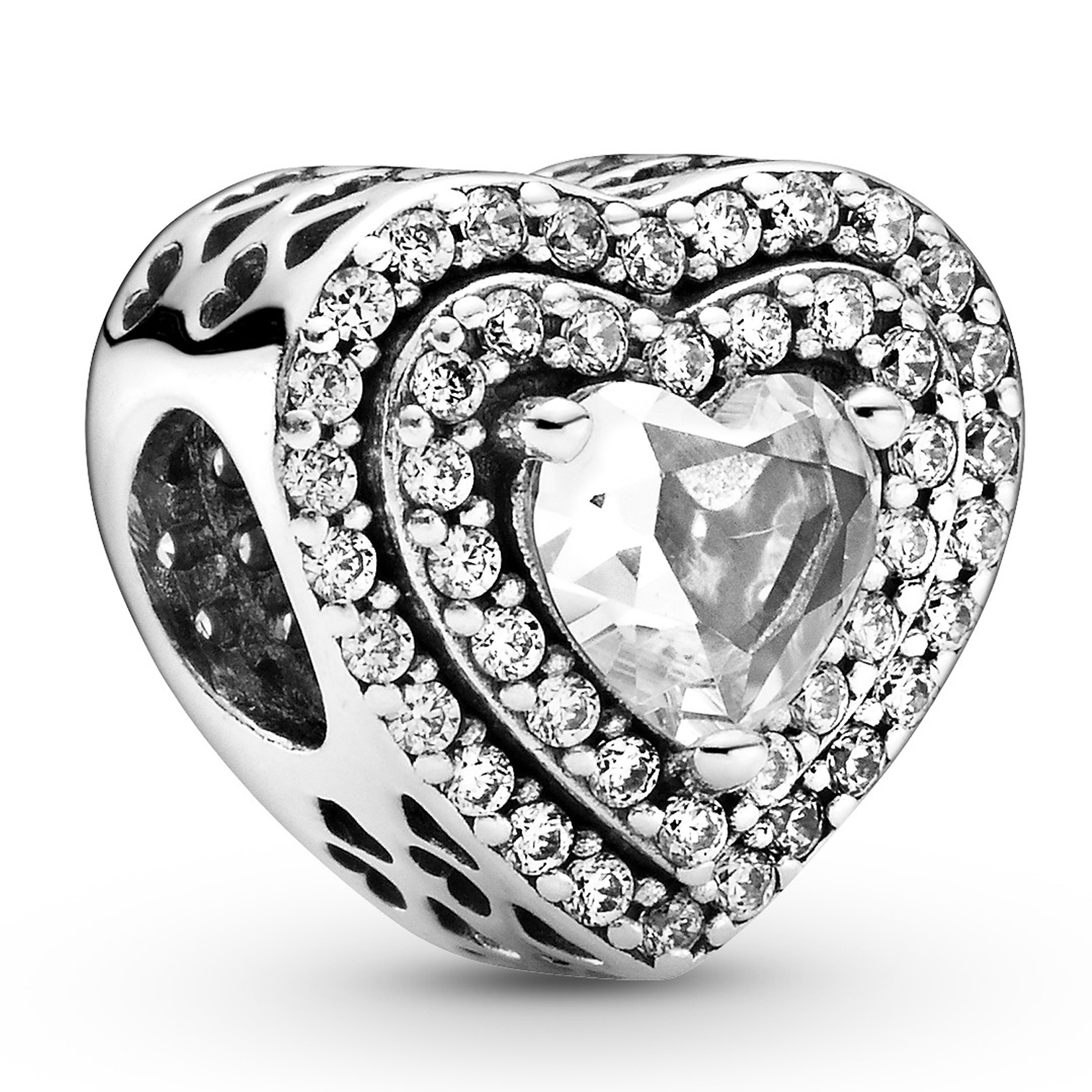 Funkelndes erhabenes Herz PANDORA Charm 799218C01