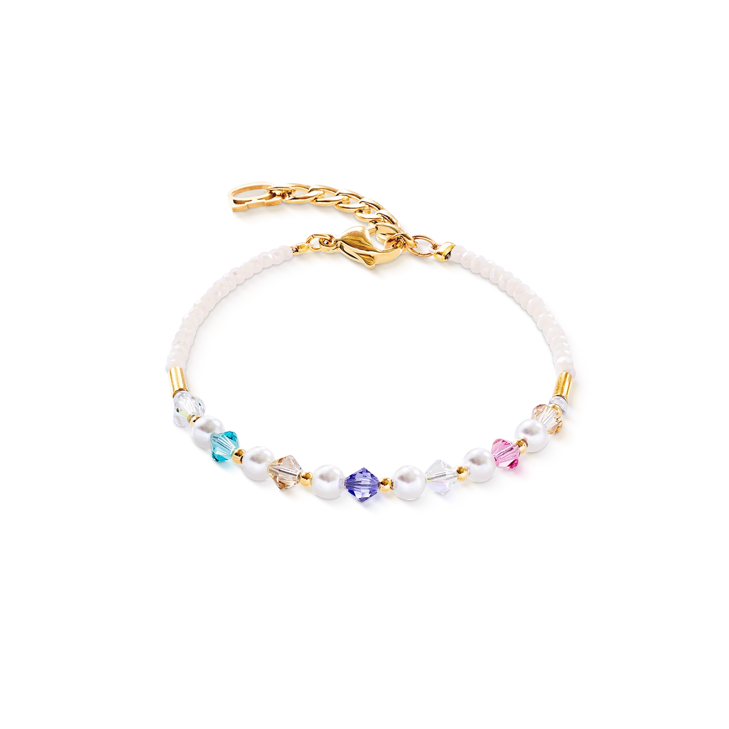 COEUR DE LION Princess Pearls Armband gold rainbow 602230.1500.0