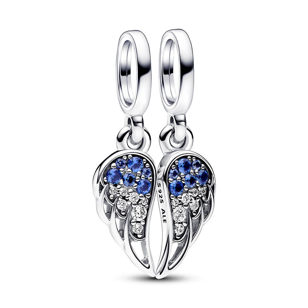 Funkelnder Teilbarer Engelsflügel PANDORA Charm-Anhänger 792821C01