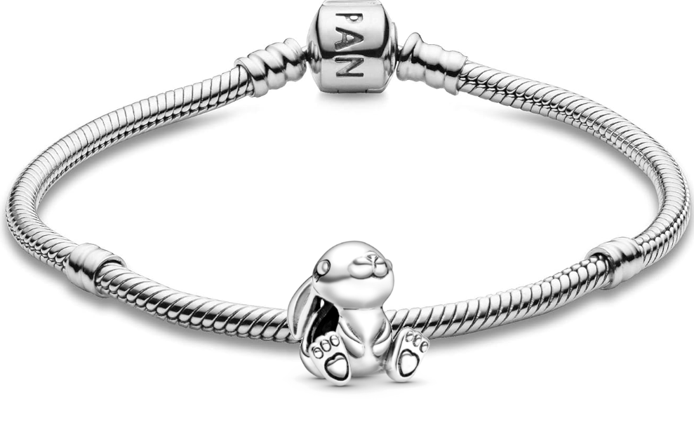 PANDORA-Set Hasen-Charm + Schlangenarmband