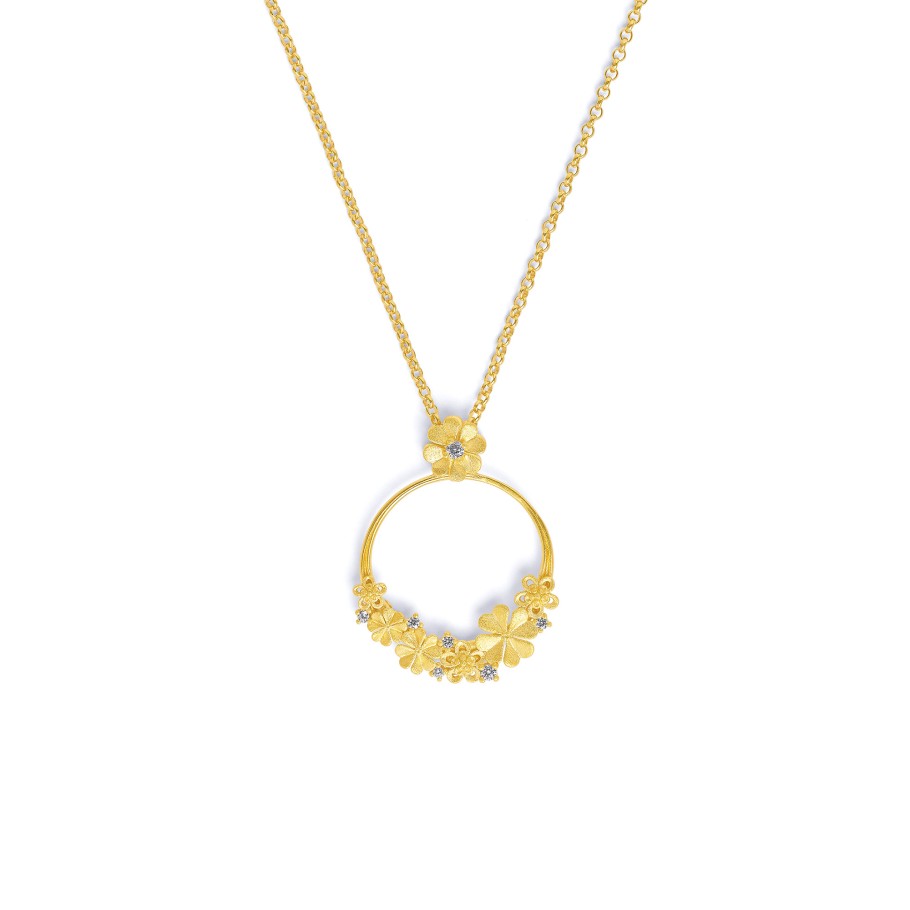 BERND WOLF Kleerosa Kette mit Anhänger und Zirkonia - 8611044156-V45