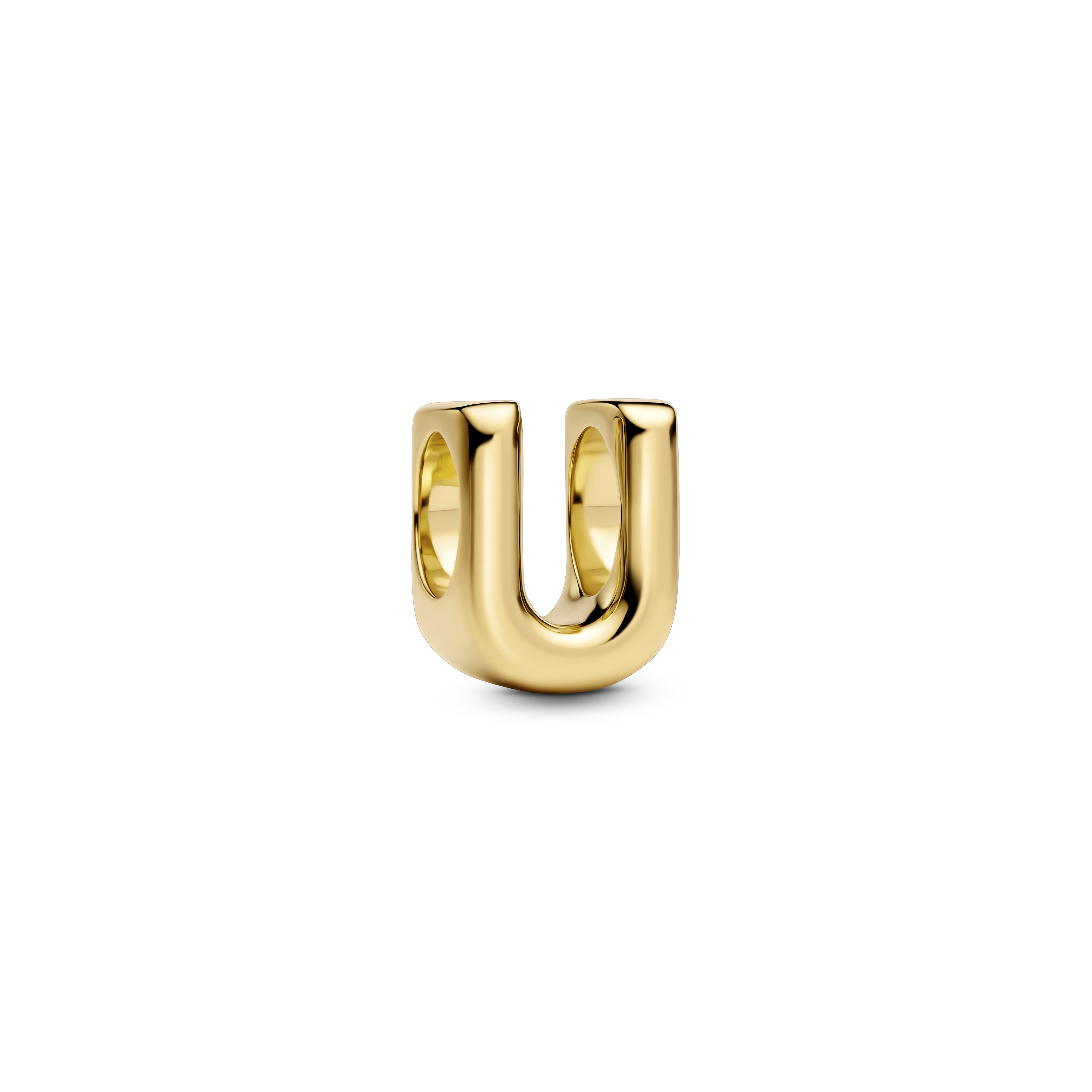 PANDORA Letter Buchstabe U Charm 14k vergoldet 763967C00