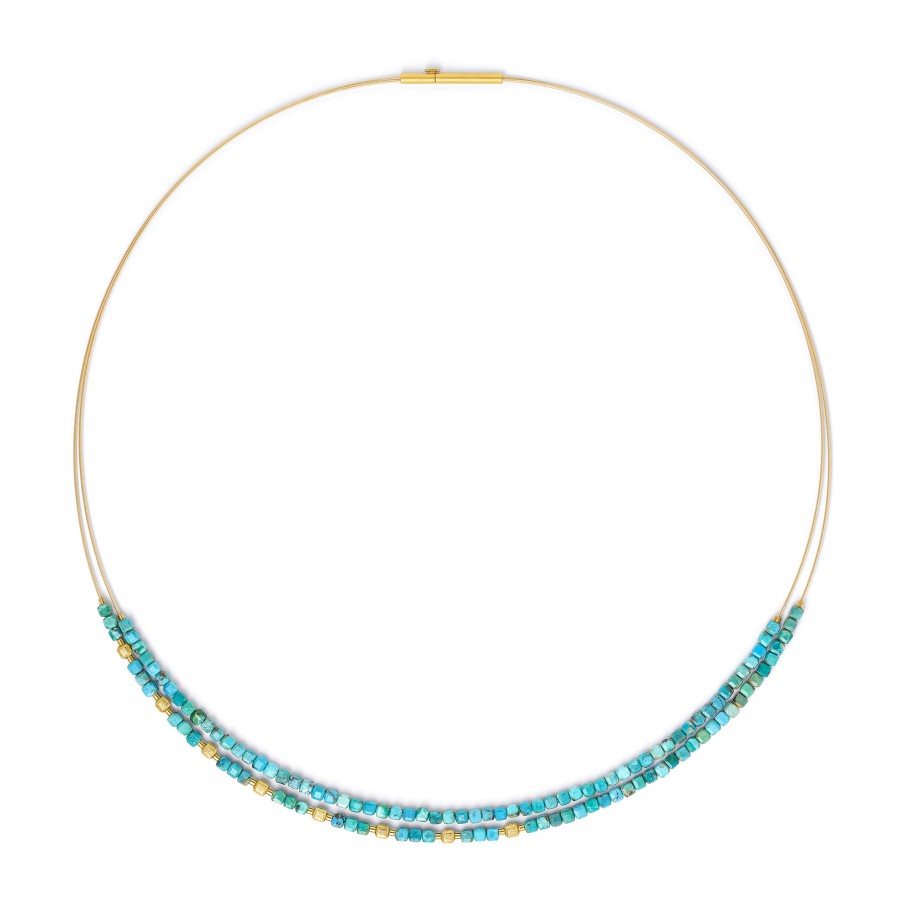 BERND WOLF Cusca Collier mit blauem Türkis - 8820010256-043