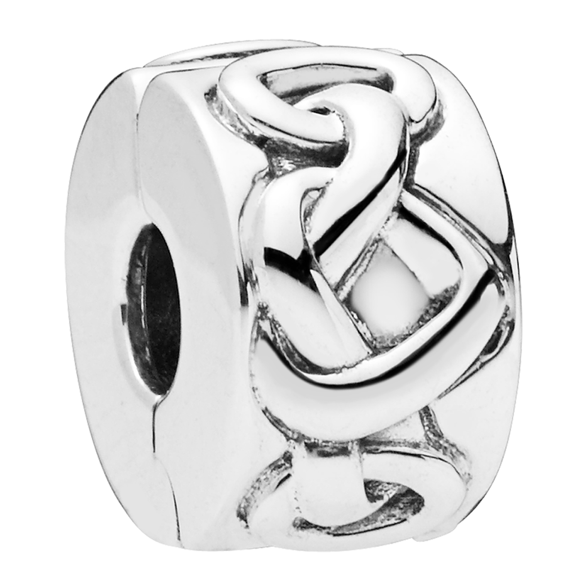 Knotted hearts PANDORA Charm Clip 798035