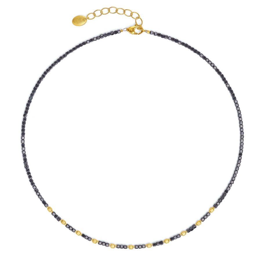 BERND WOLF Cuviana Kette mit schwarzem Spinell 46 cm - 8100005496-V46