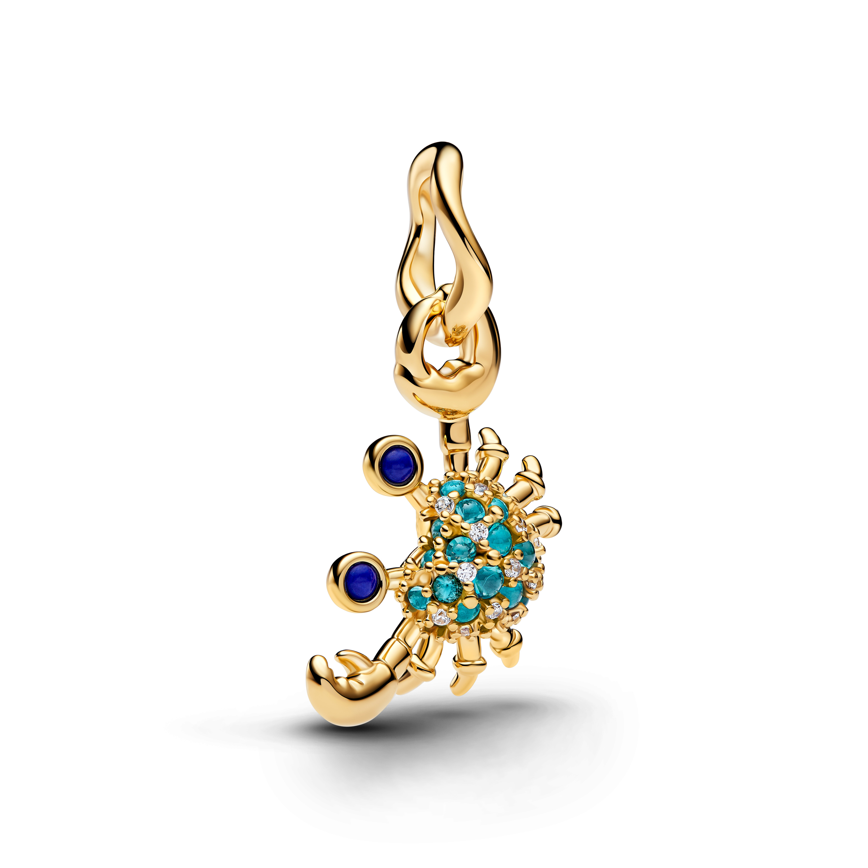 PANDORA Charm-Anhänger Krabbe Goldfarben 764684C01