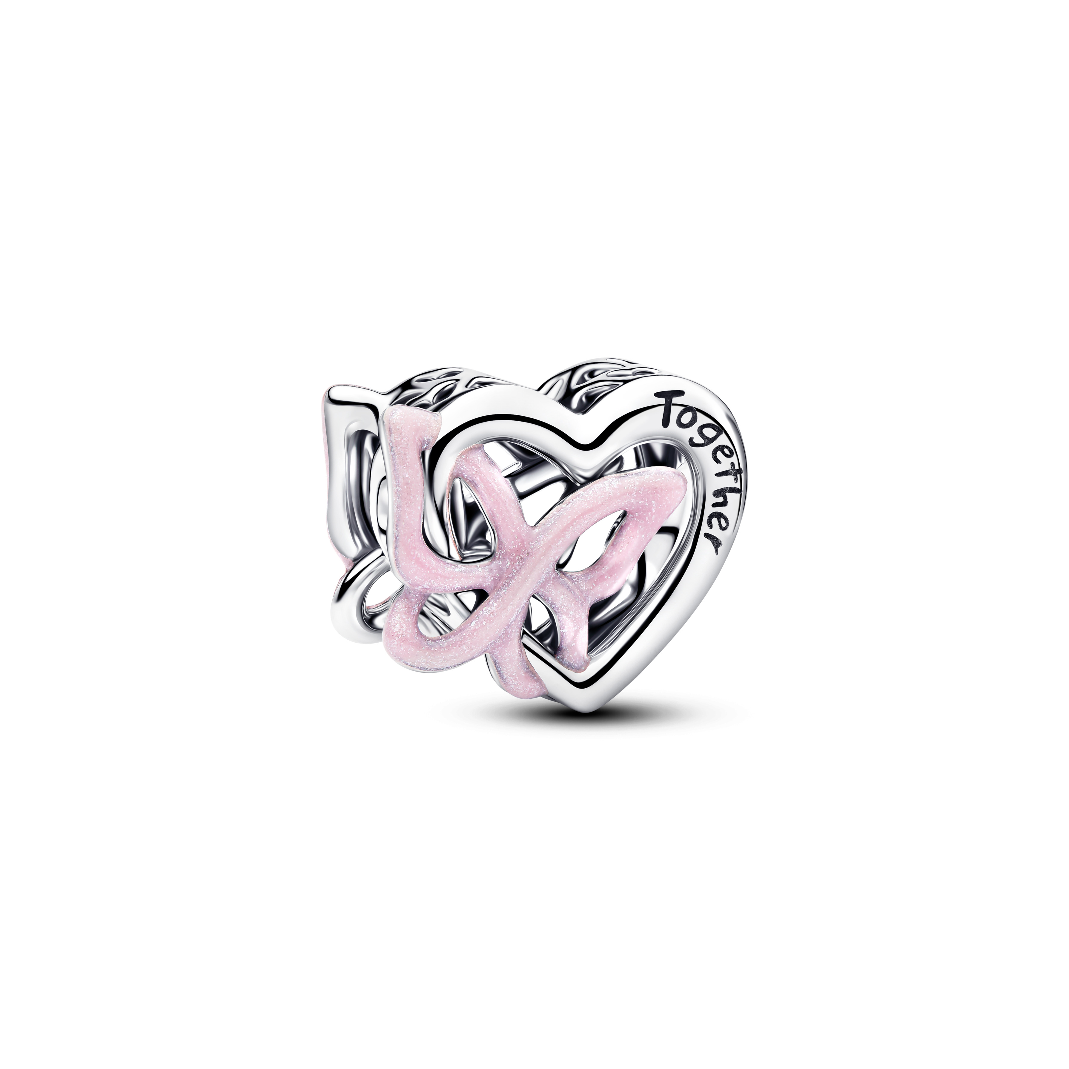 PANDORA Verschlungenes Herz und Schmetterling Charm 794475C01