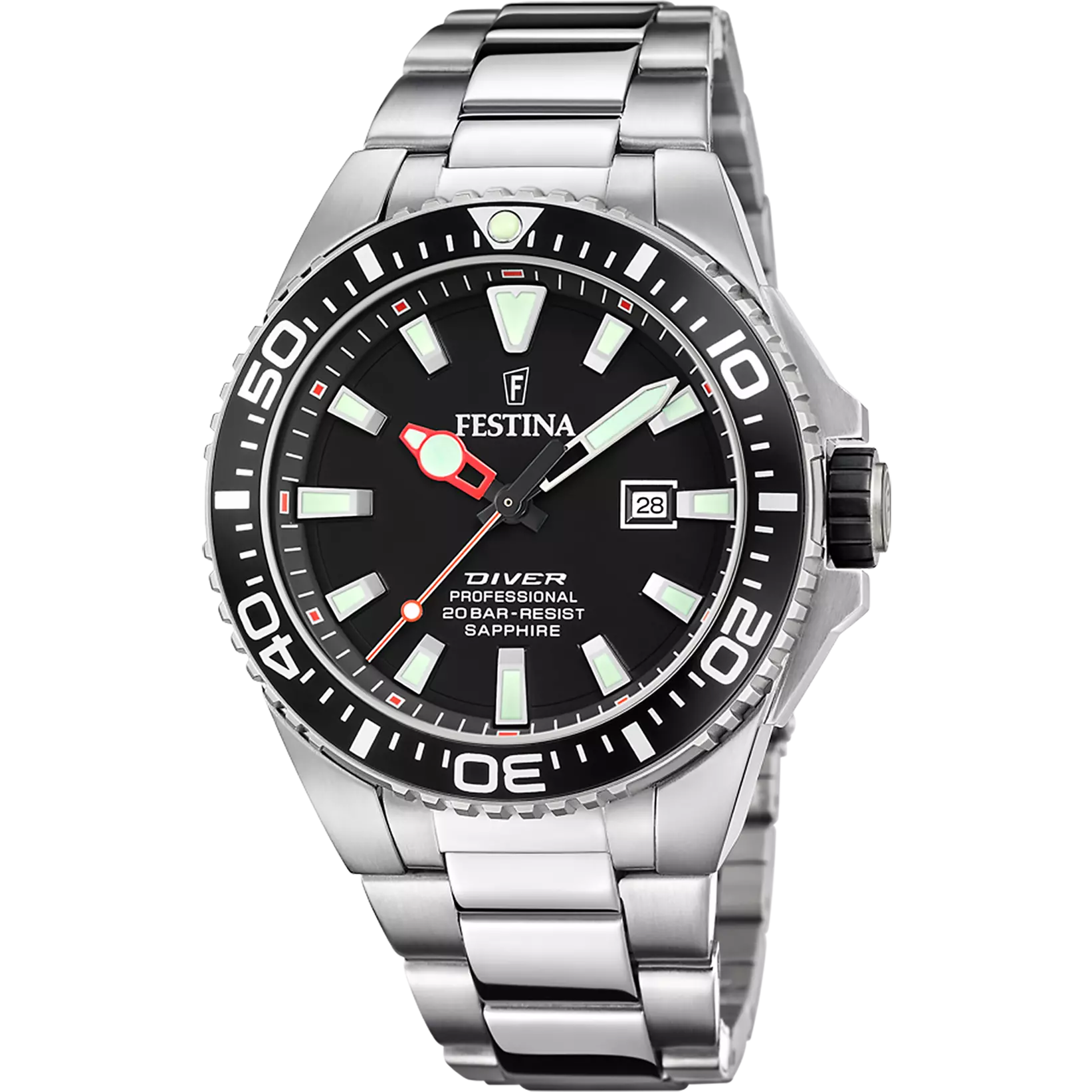 FESTINA Herrenuhr Edelstahl Armband F20663/3