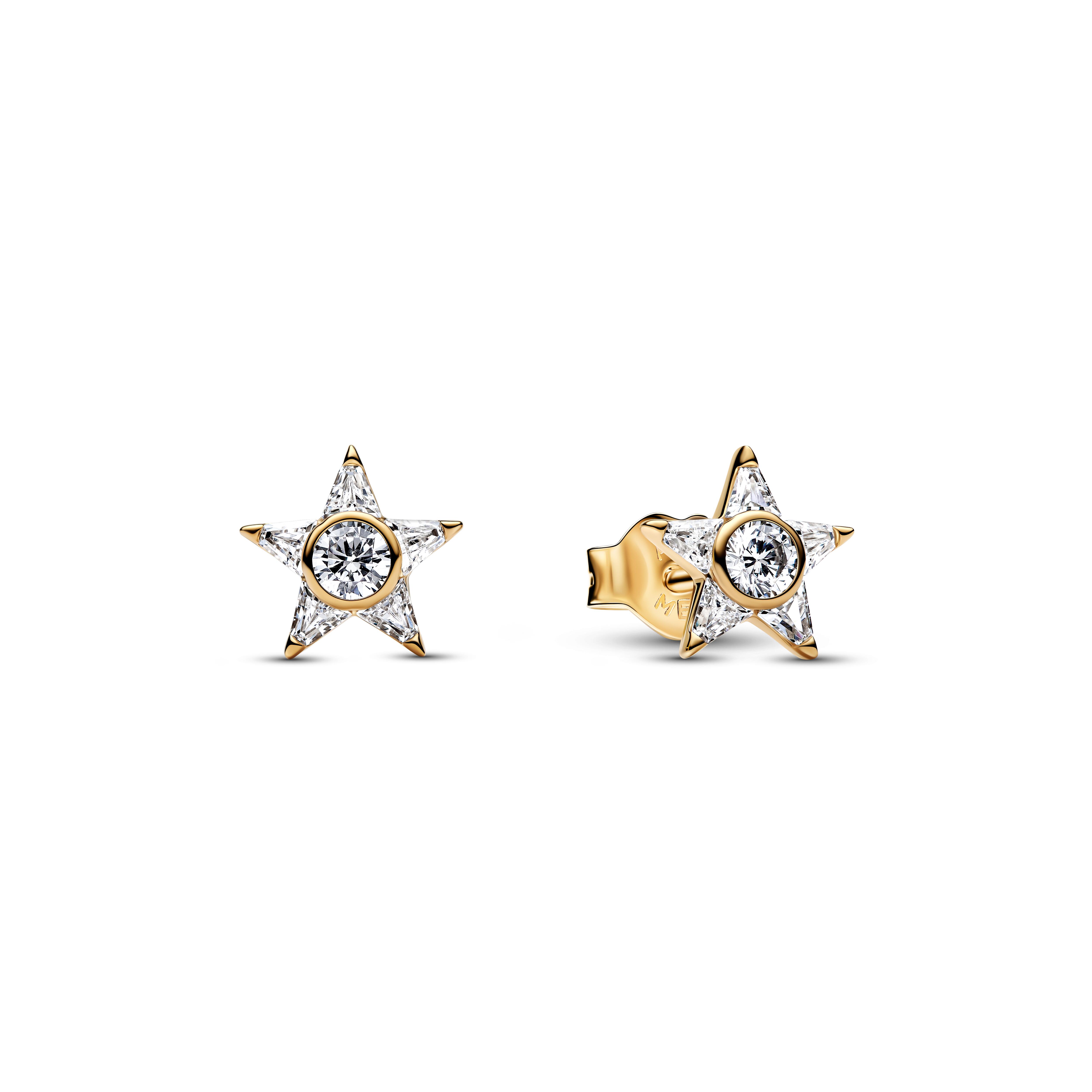PANDORA Ohrstecker Sparkling Stella Stern mit Zirkonia Gold - 265089C01