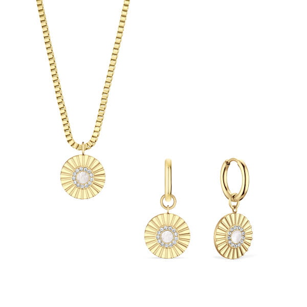BERING Arctic Flowers Set gold white 465-765-Gold-White