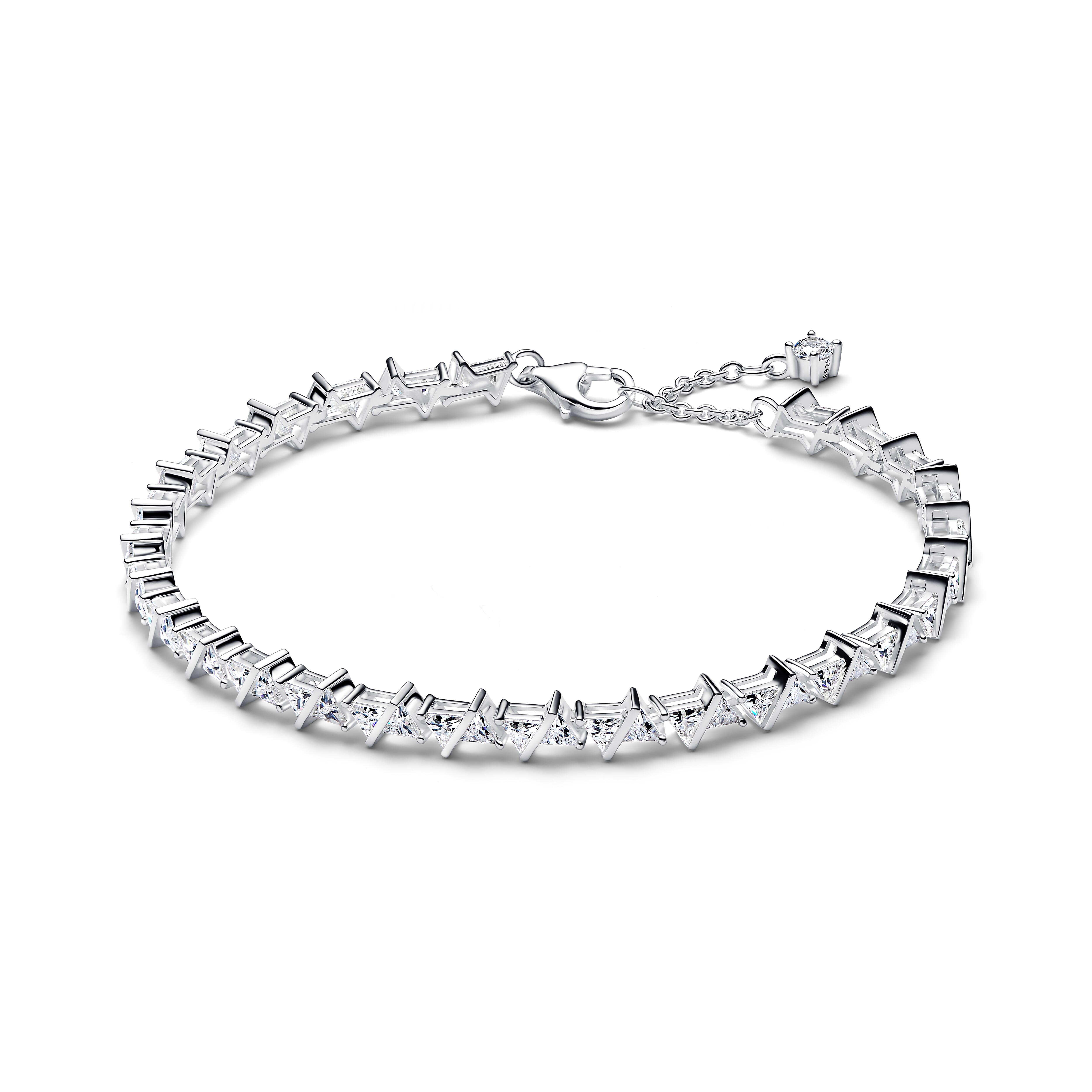 PANDORA Armband Sparkling Triangle Tennis mit Zirkonia Silber - 595069C01-18