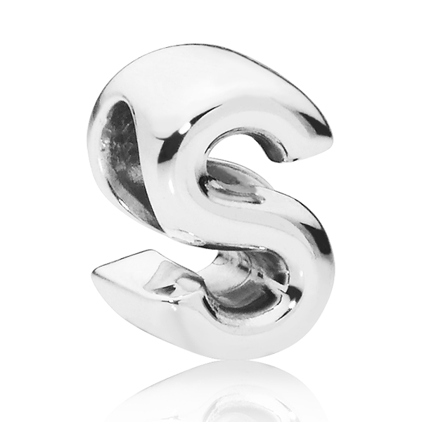 PANDORA Buchstabe Letter S silver charm 797473