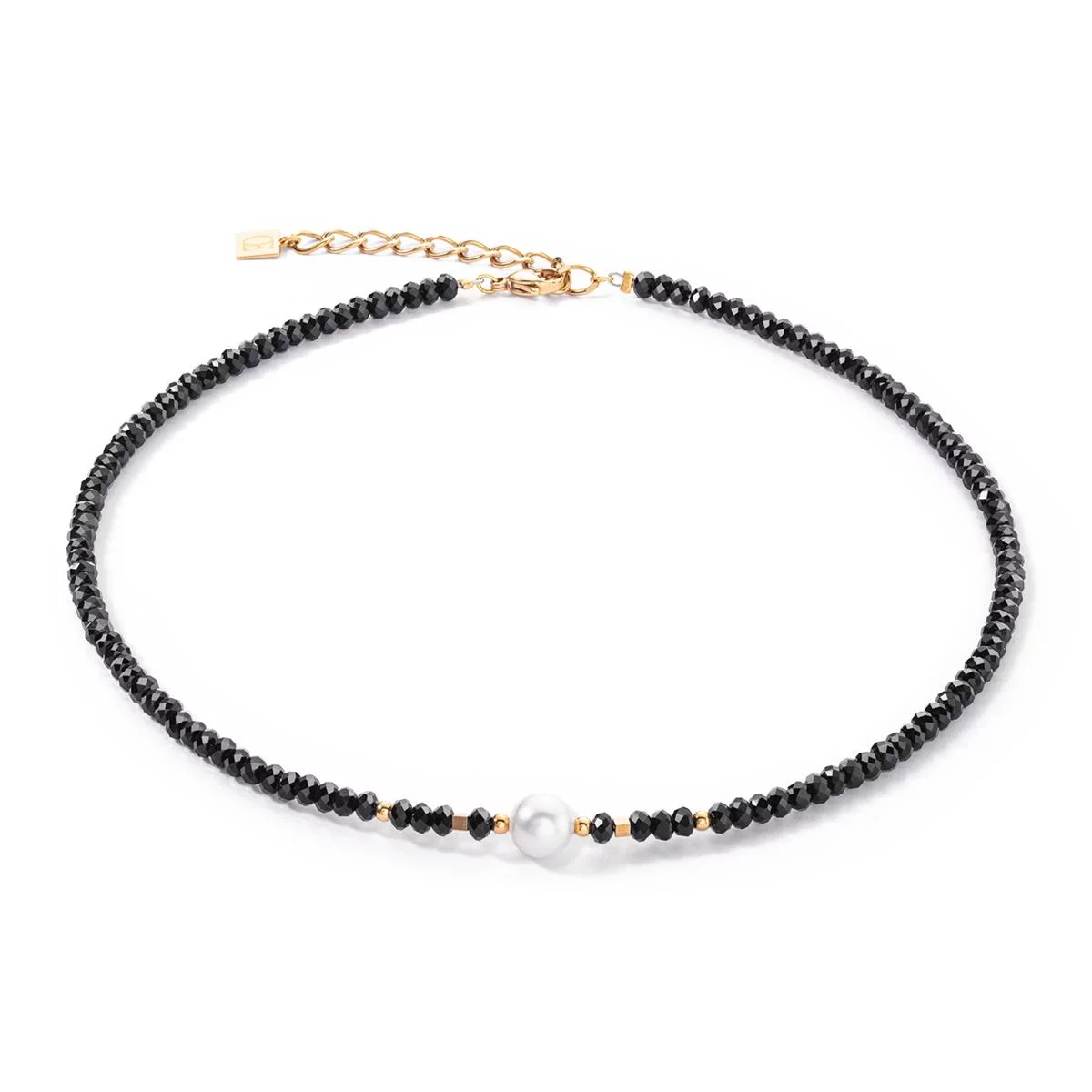 COEUR DE LION Mystic Pearl Halskette gold-schwarz 113110.1314.0