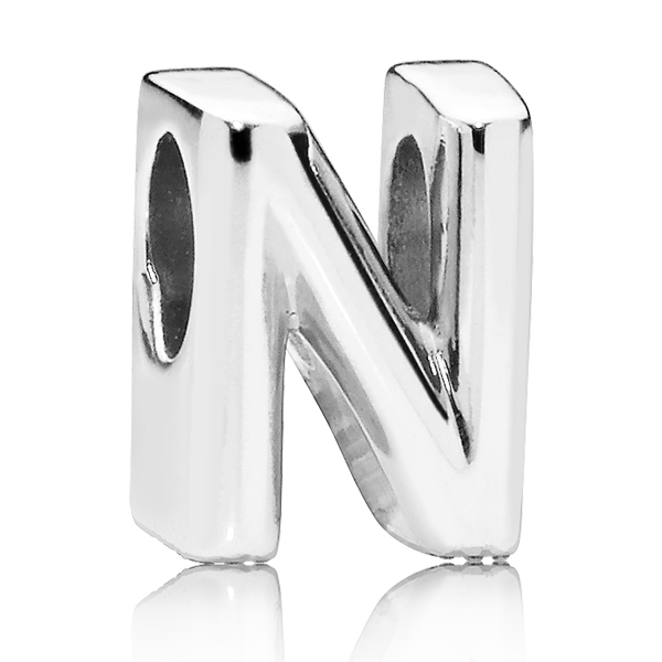 PANDORA Buchstabe Letter N silver charm 797468