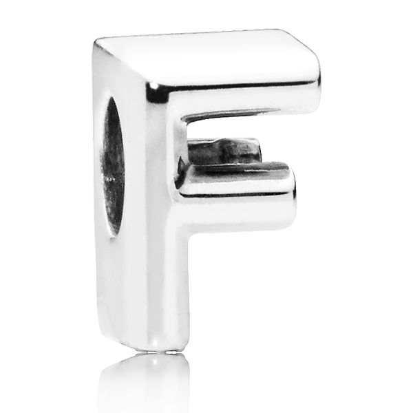 PANDORA Buchstabe Letter F silver charm 797460