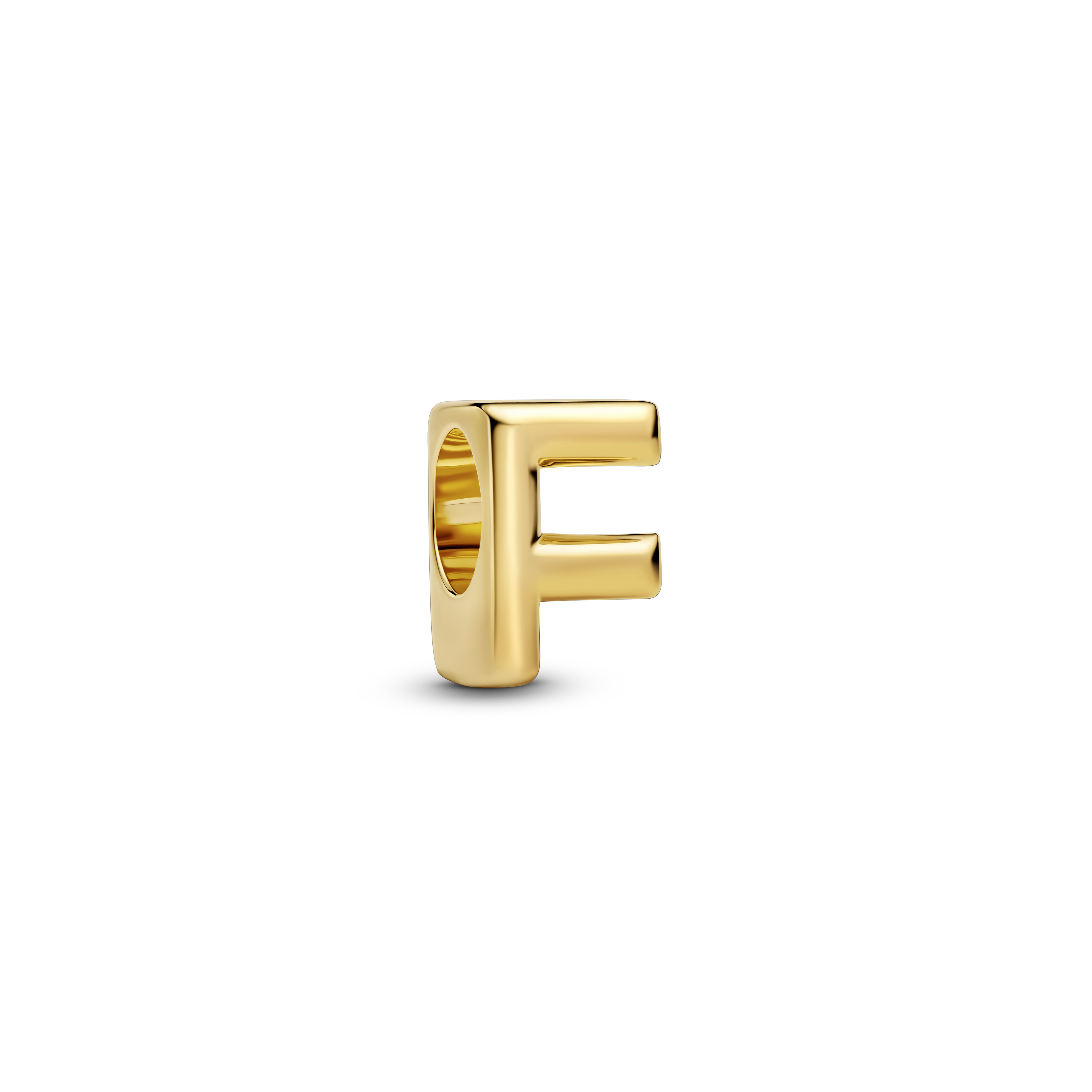 PANDORA Letter Buchstabe F Charm 14k vergoldet 763952C00