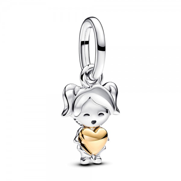 PANDORA Shine Happy Girl Charm-Anhänger 763601C00