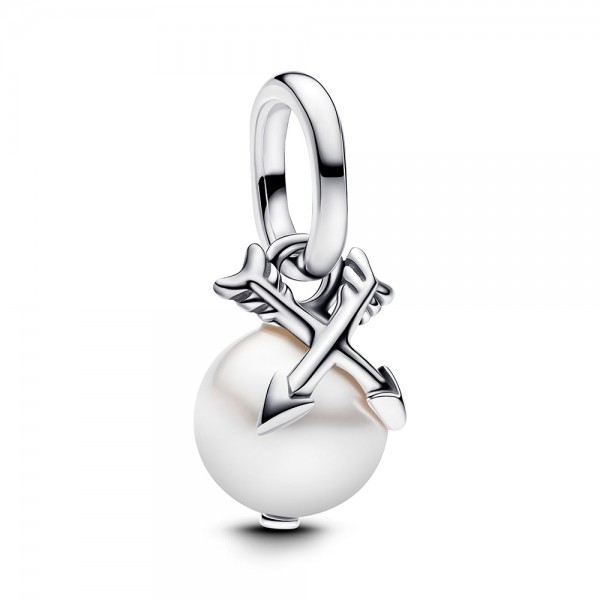 PANDORA Perle &amp; Pfeile Mini-Charm-Anhänger 793687C01